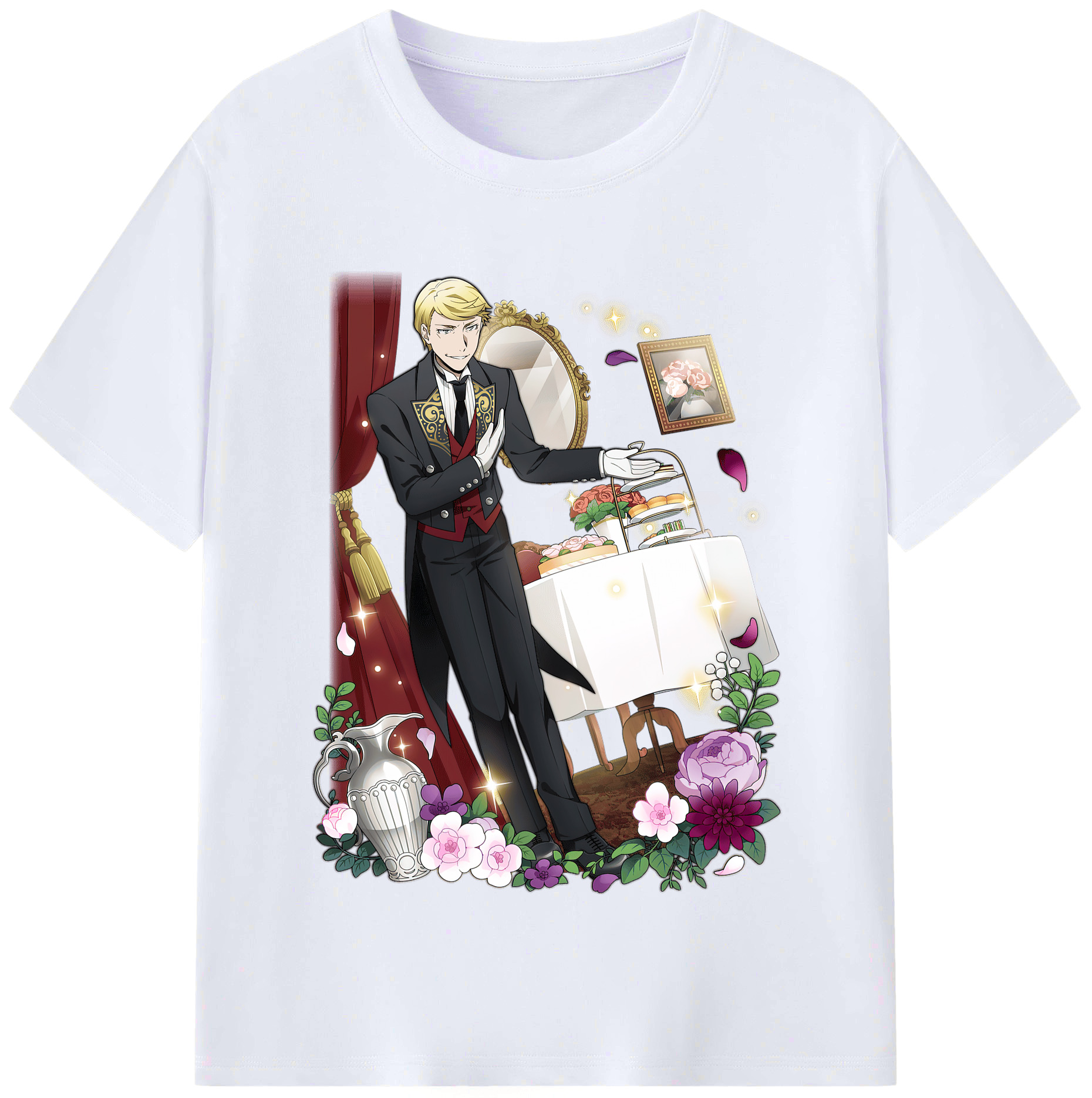 （画像用） 文豪ストレイドッグス Bungo Stray Dogs レディースカジュアルプリントTシャツ（綿100％）