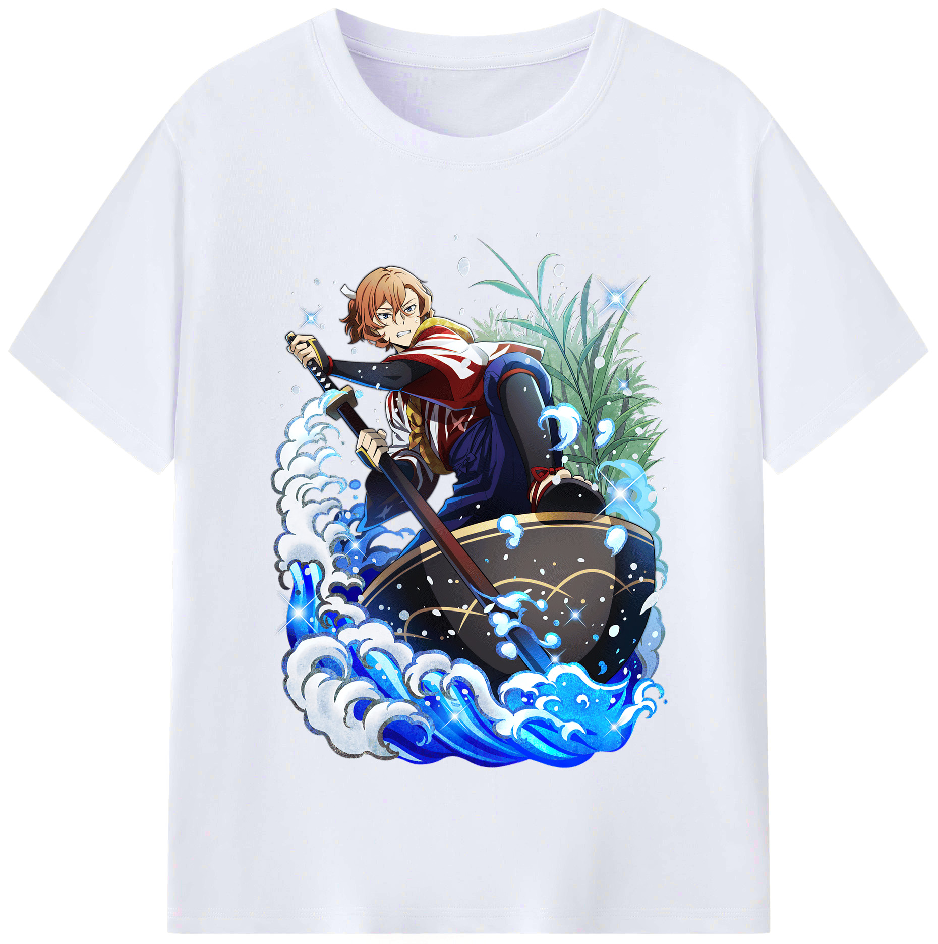 （画像用） 文豪ストレイドッグス Bungo Stray Dogs レディースカジュアルプリントTシャツ（綿100％）