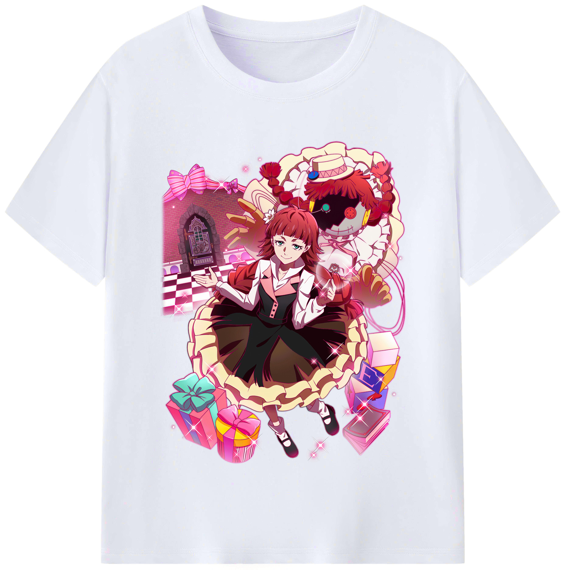 （画像用） 文豪ストレイドッグス Bungo Stray Dogs レディースカジュアルプリントTシャツ（綿100％）