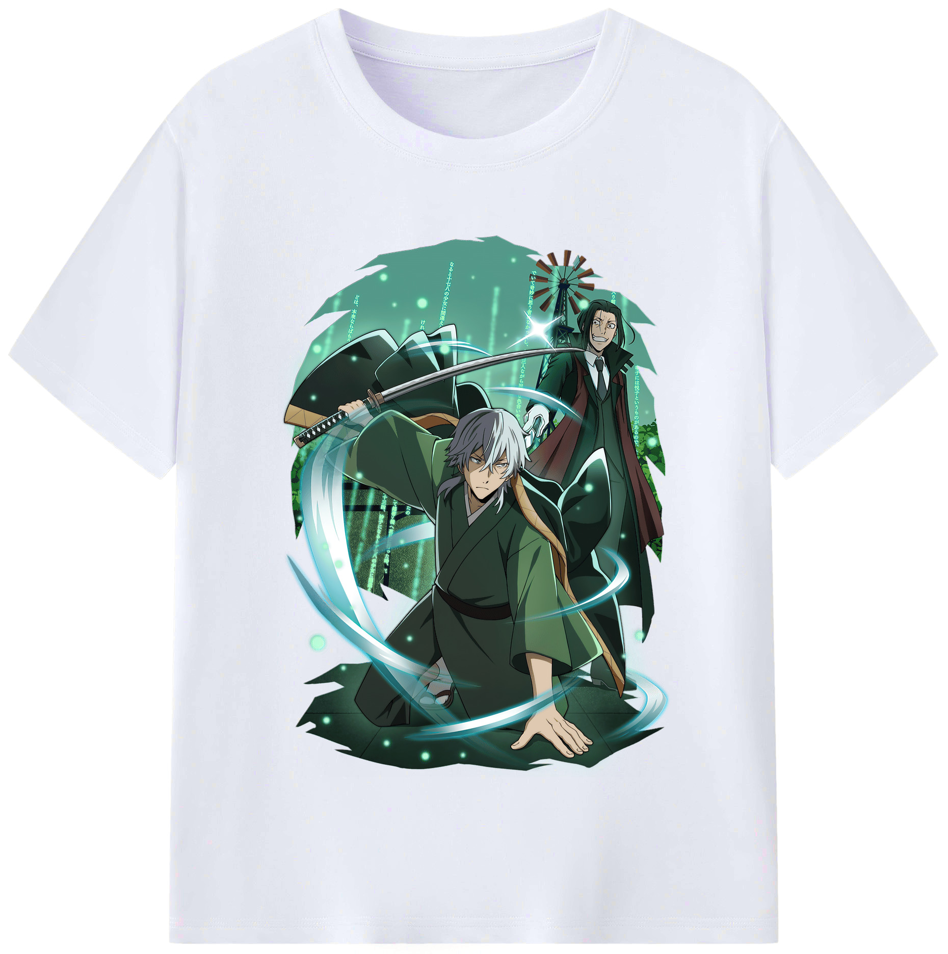 （画像用） 文豪ストレイドッグス Bungo Stray Dogs レディースカジュアルプリントTシャツ（綿100％）