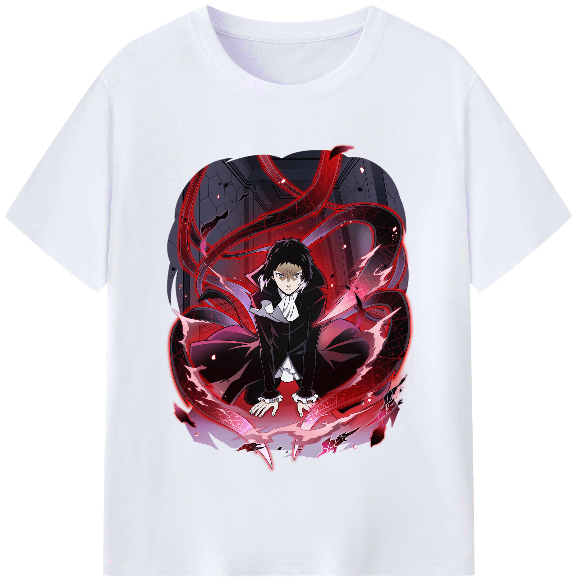 （画像用） 文豪ストレイドッグス Bungo Stray Dogs レディースカジュアルプリントTシャツ（綿100％）