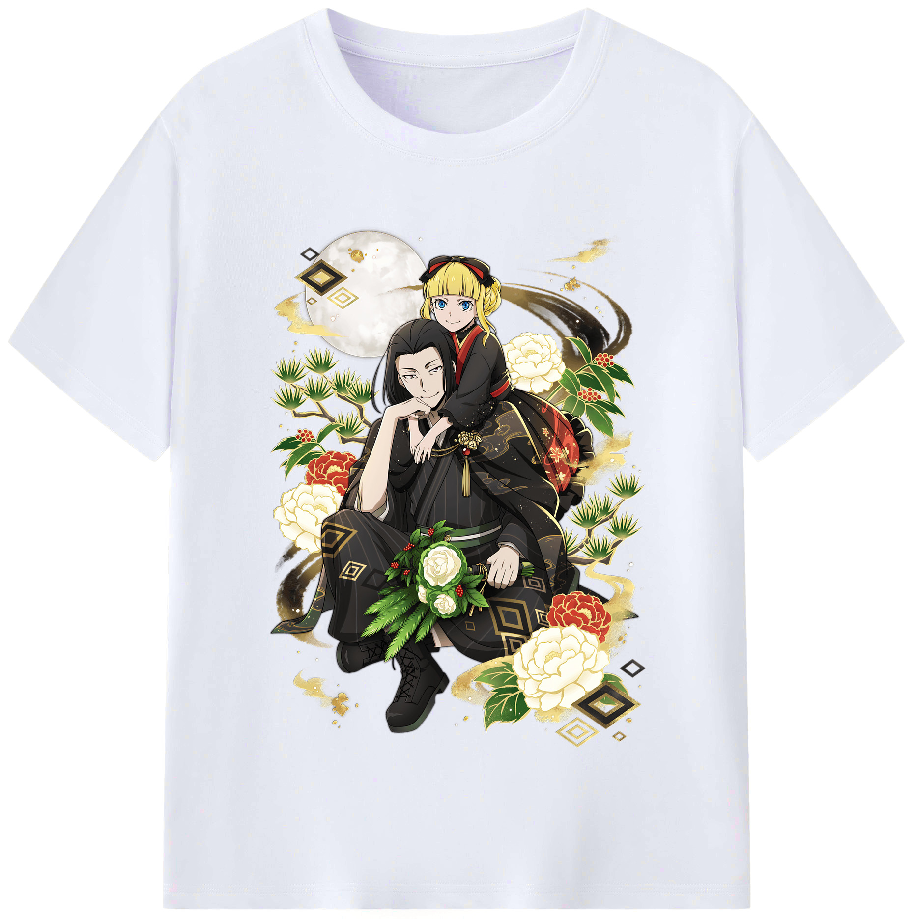 （画像用） 文豪ストレイドッグス Bungo Stray Dogs レディースカジュアルプリントTシャツ（綿100％）