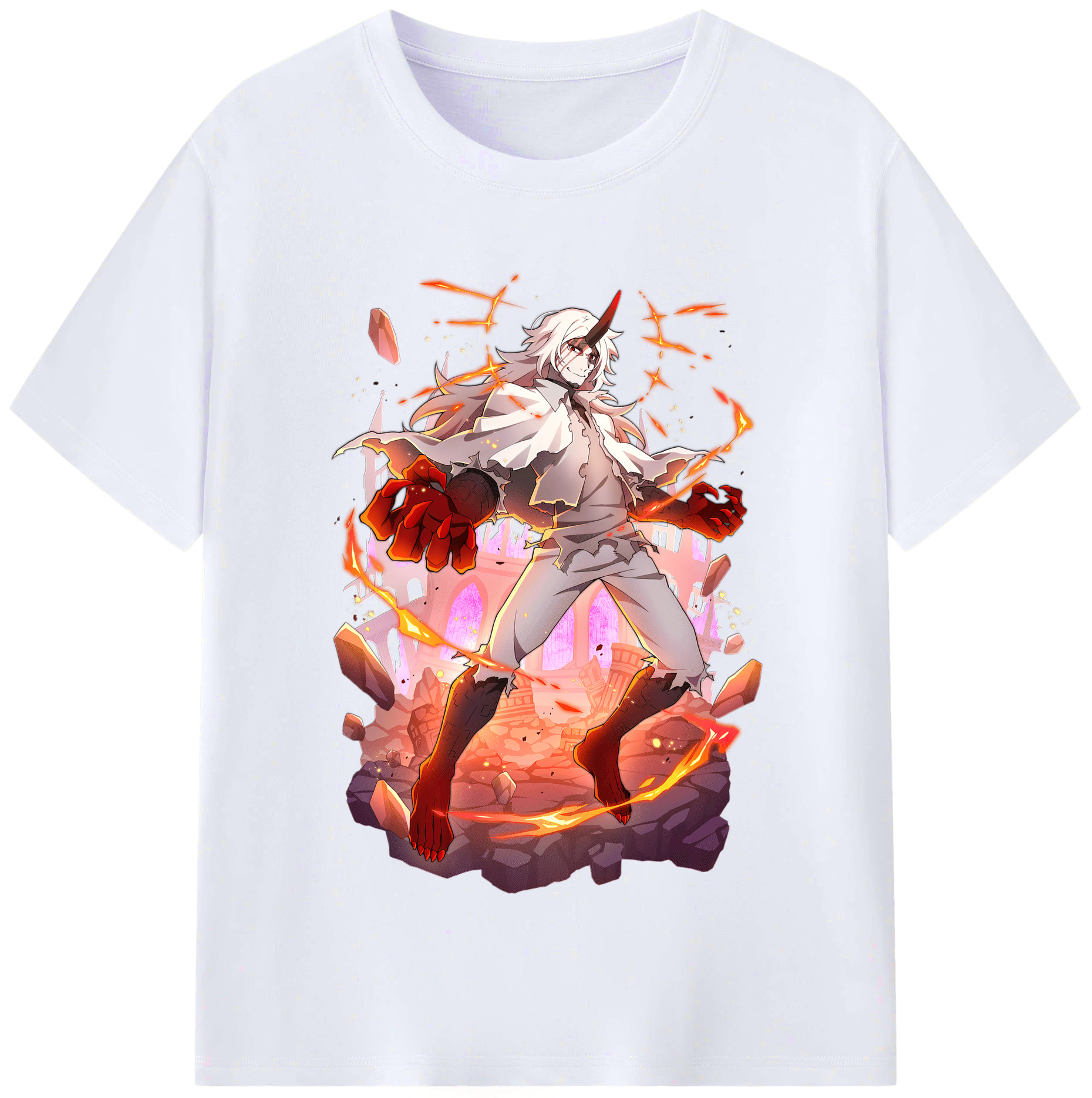 （画像用） 文豪ストレイドッグス Bungo Stray Dogs レディースカジュアルプリントTシャツ（綿100％）