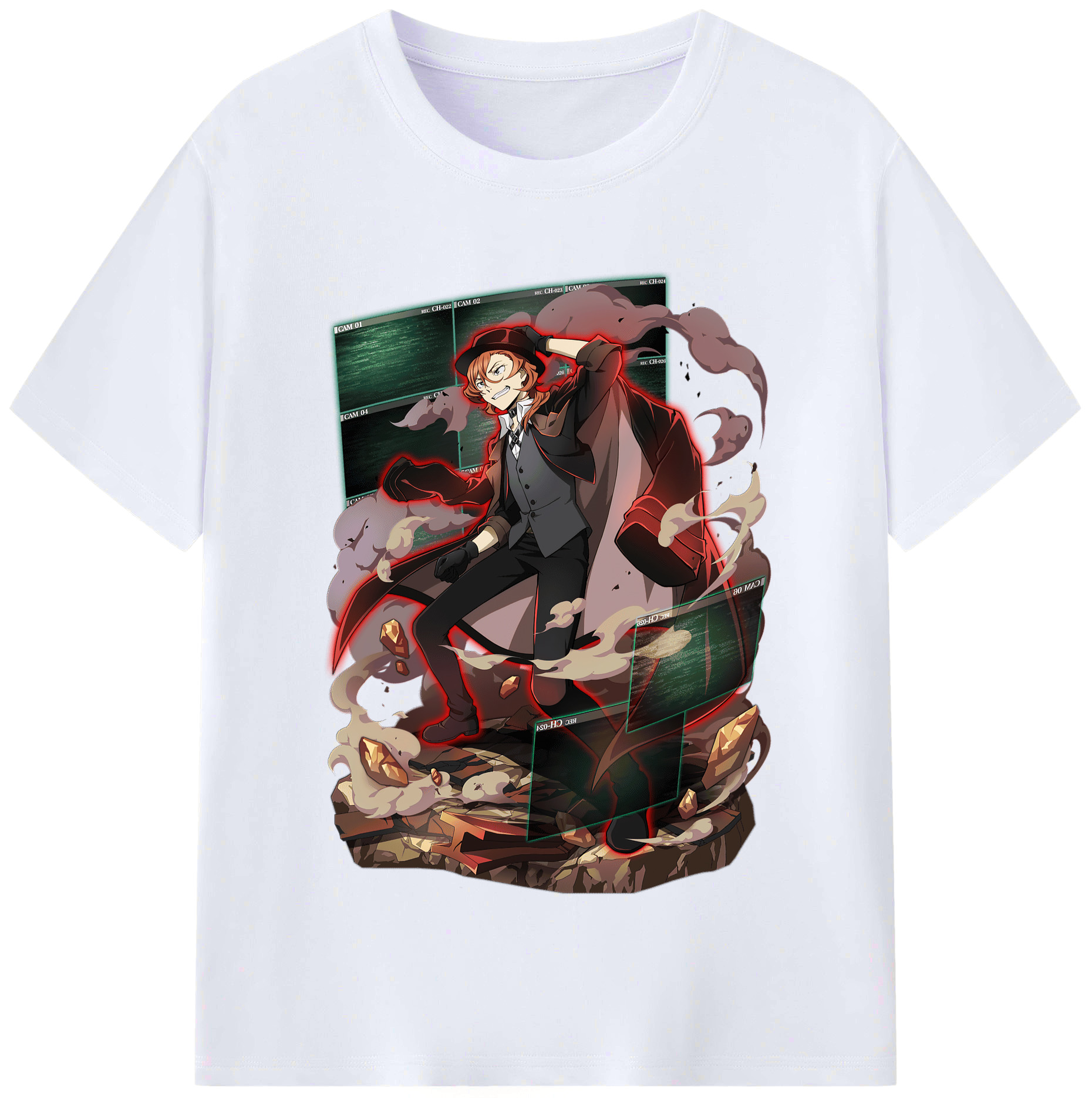 （画像用） 文豪ストレイドッグス Bungo Stray Dogs レディースカジュアルプリントTシャツ（綿100％）