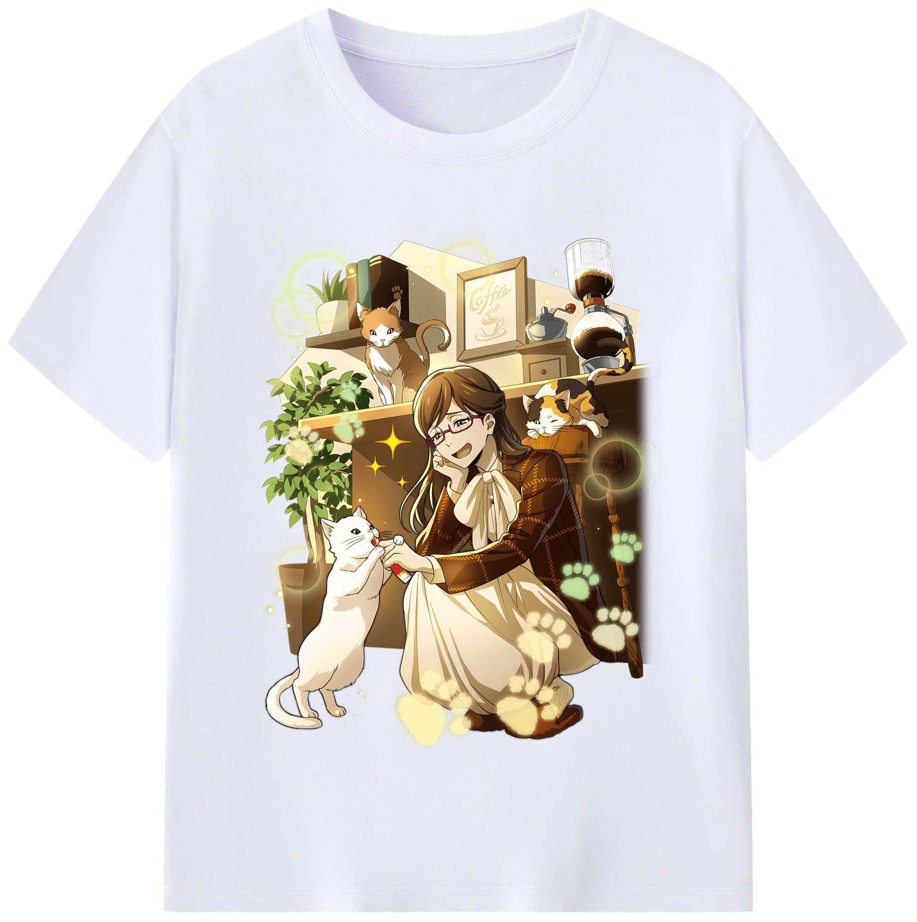 （画像用） 文豪ストレイドッグス Bungo Stray Dogs レディースカジュアルプリントTシャツ（綿100％）