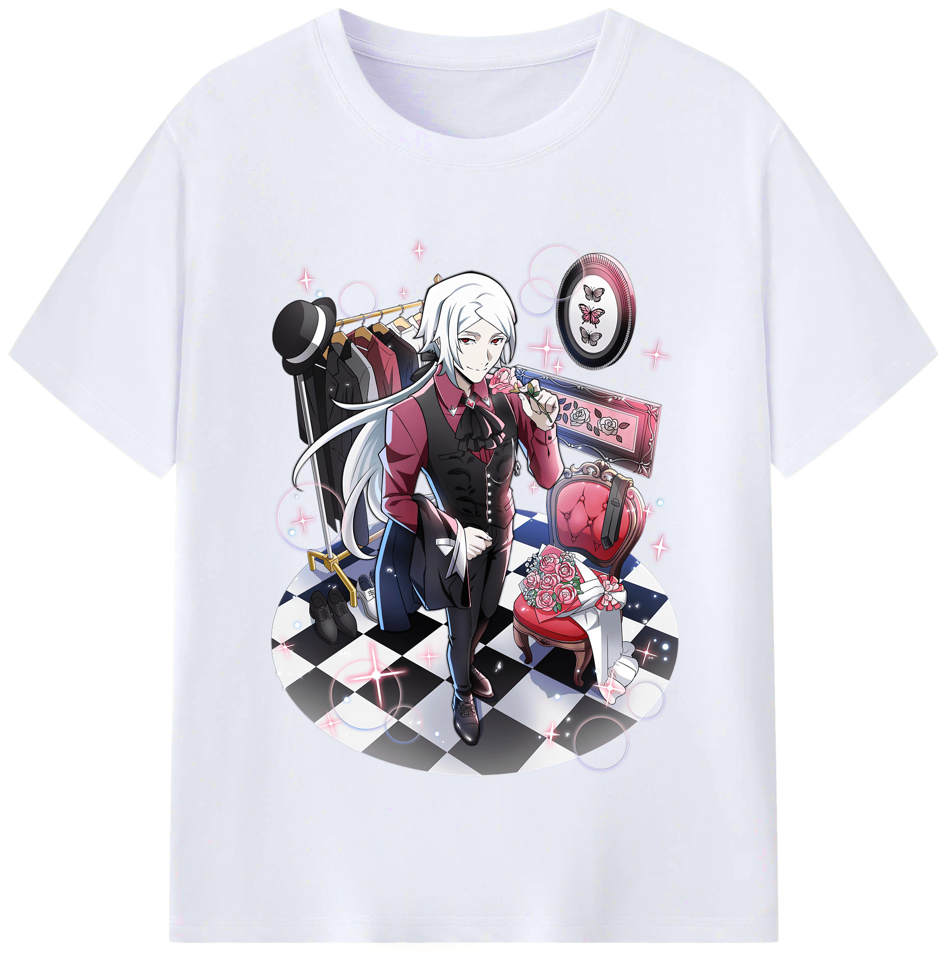 （画像用） 文豪ストレイドッグス Bungo Stray Dogs レディースカジュアルプリントTシャツ（綿100％）