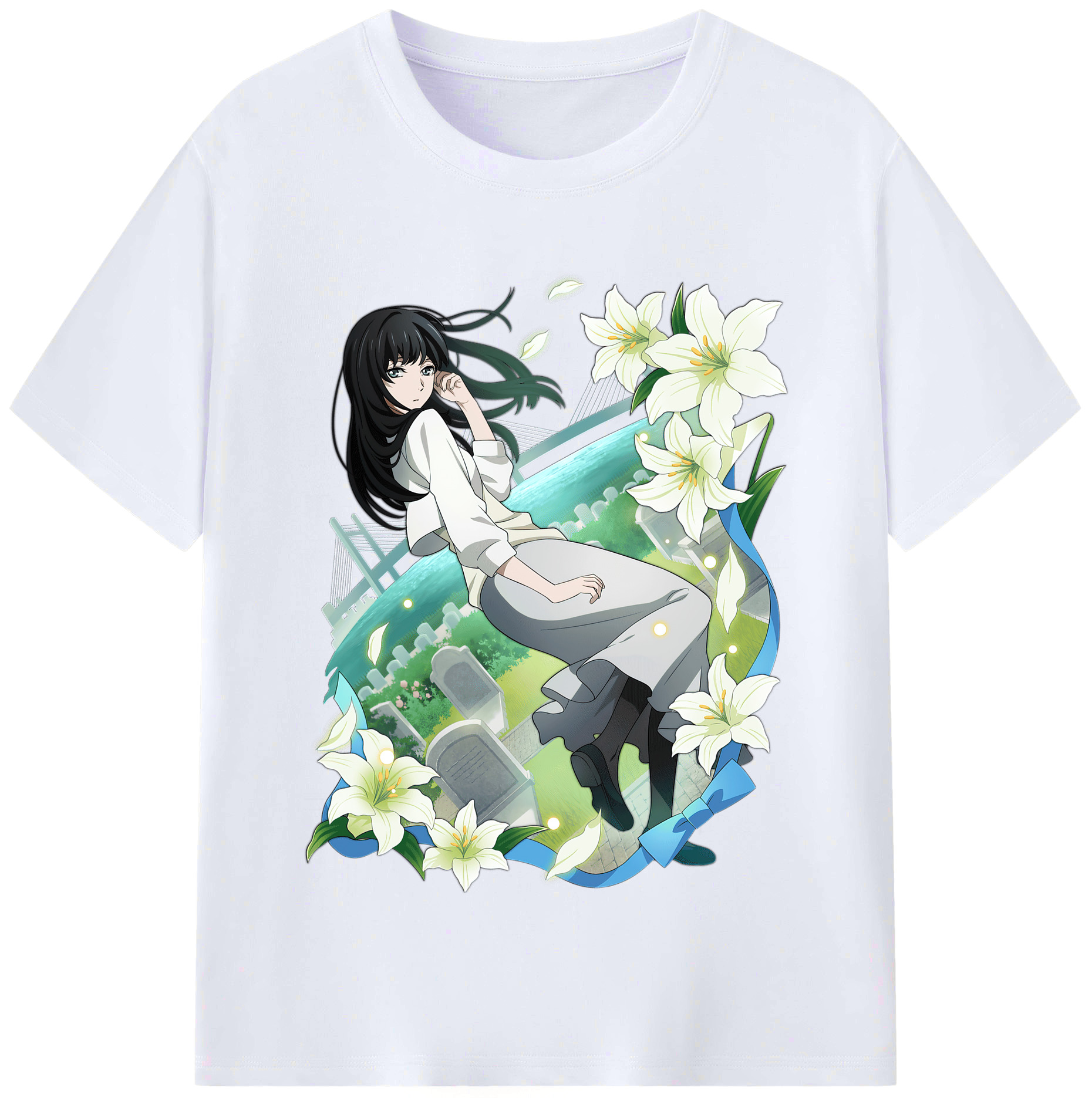 （画像用） 文豪ストレイドッグス Bungo Stray Dogs レディースカジュアルプリントTシャツ（綿100％）