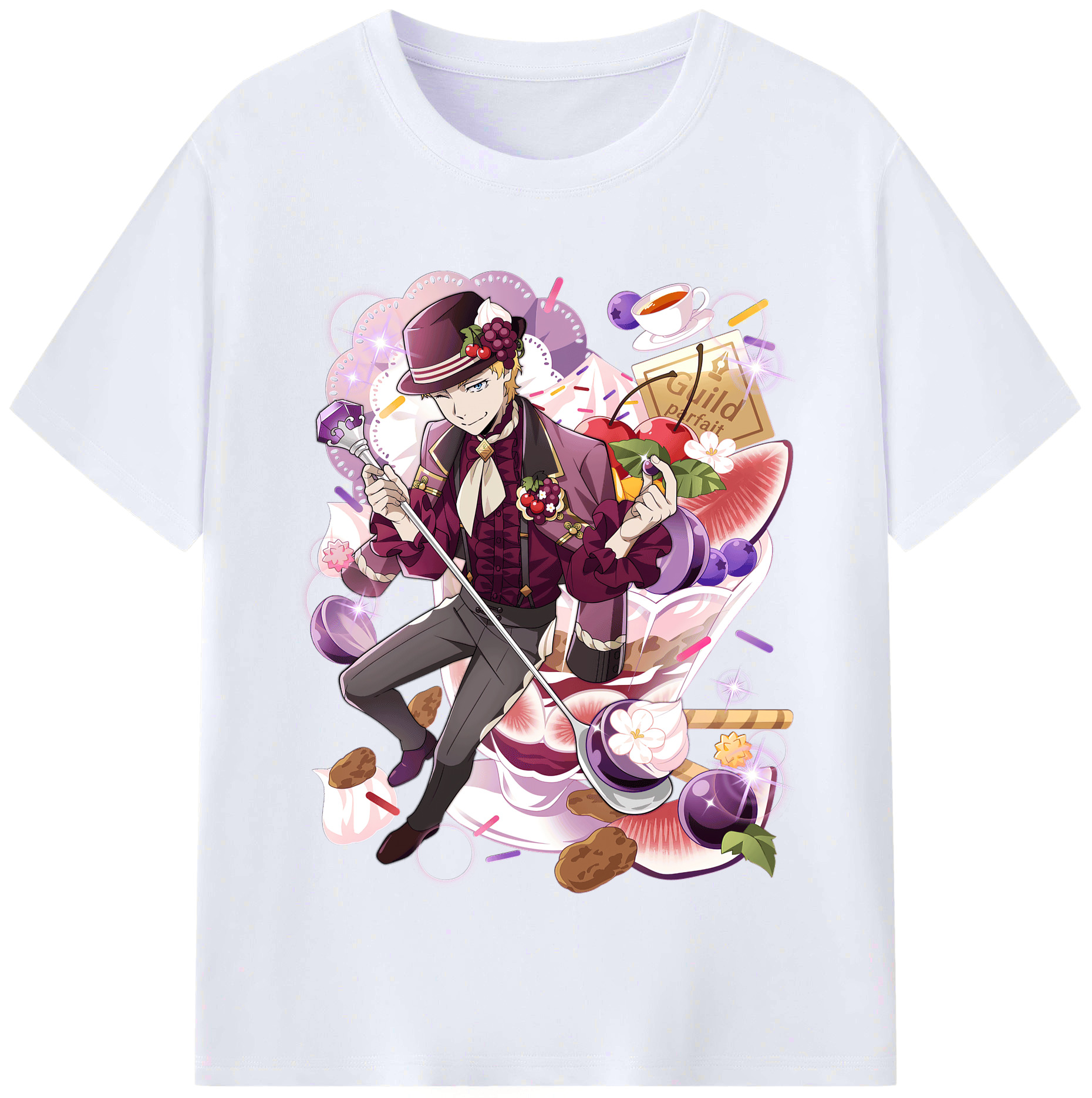 （画像用） 文豪ストレイドッグス Bungo Stray Dogs レディースカジュアルプリントTシャツ（綿100％）