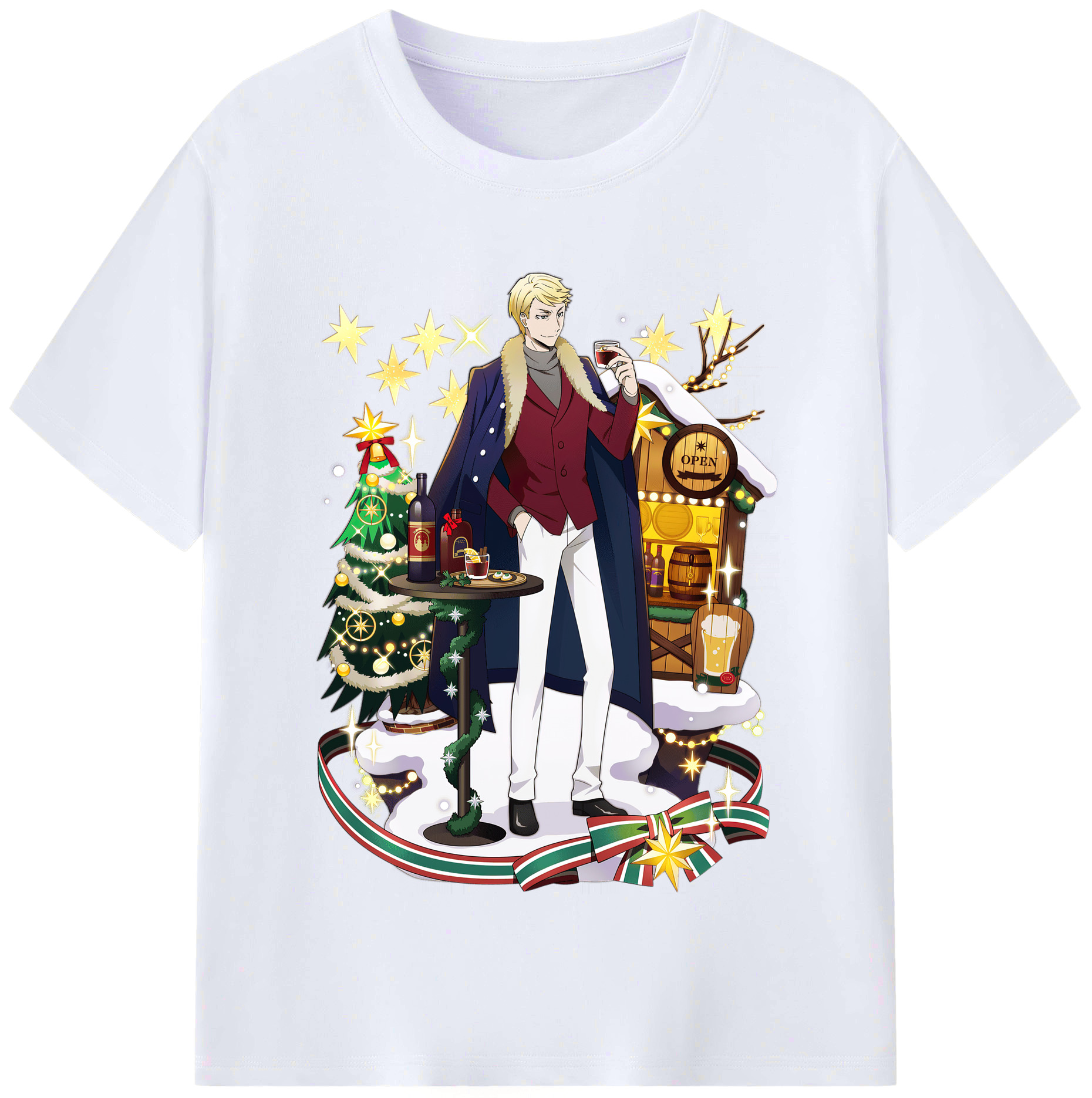 （画像用） 文豪ストレイドッグス Bungo Stray Dogs レディースカジュアルプリントTシャツ（綿100％）