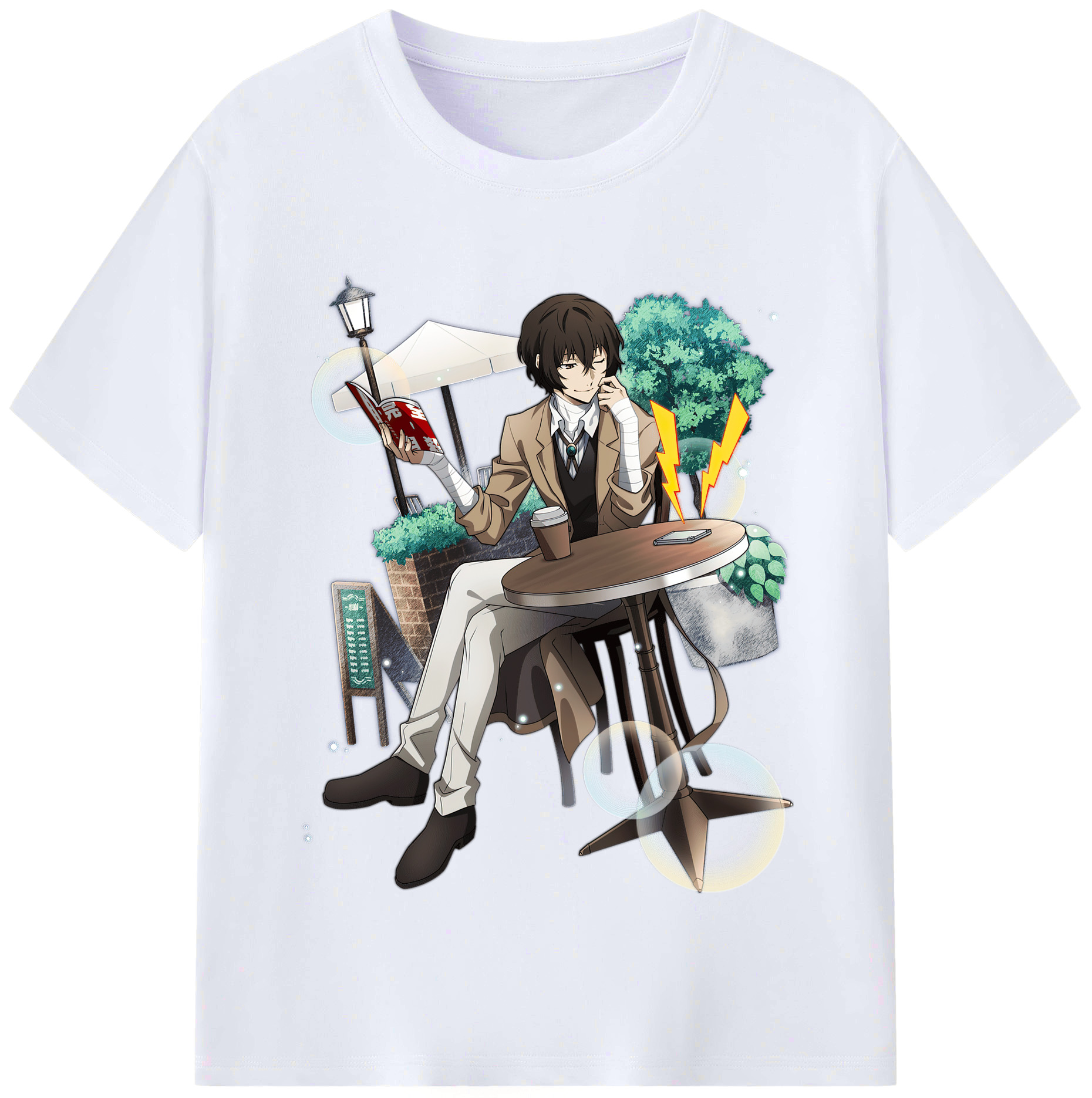 （画像用） 文豪ストレイドッグス Bungo Stray Dogs レディースカジュアルプリントTシャツ（綿100％）