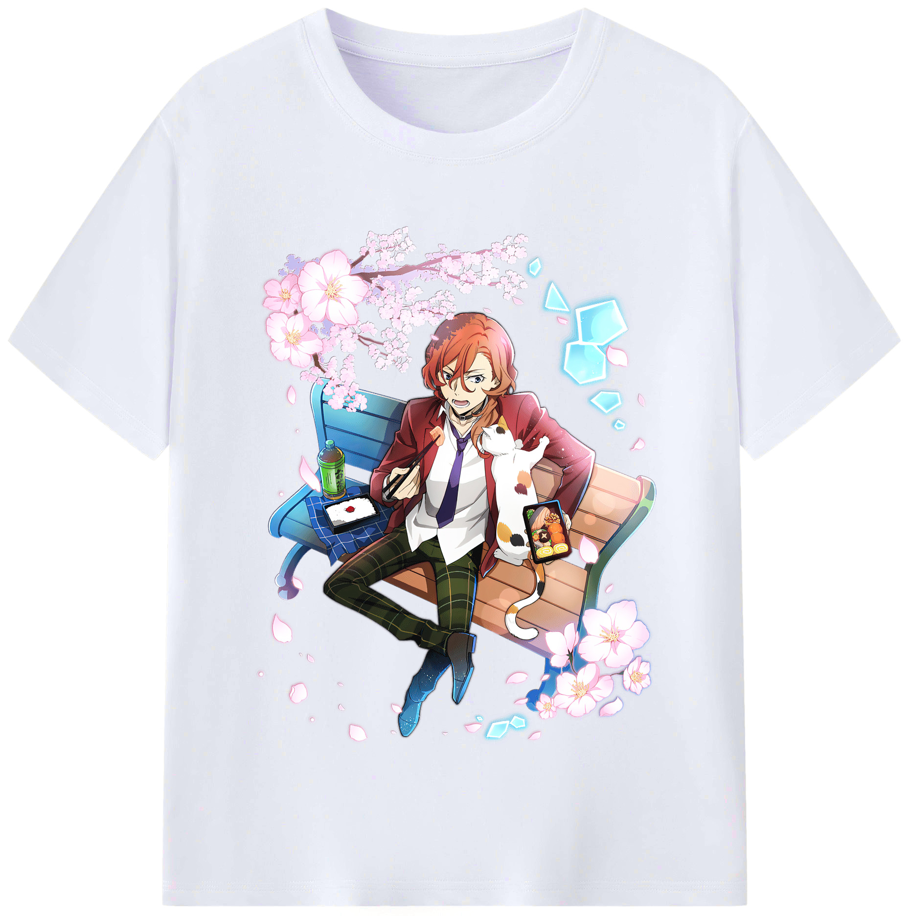 （画像用） 文豪ストレイドッグス Bungo Stray Dogs レディースカジュアルプリントTシャツ（綿100％）