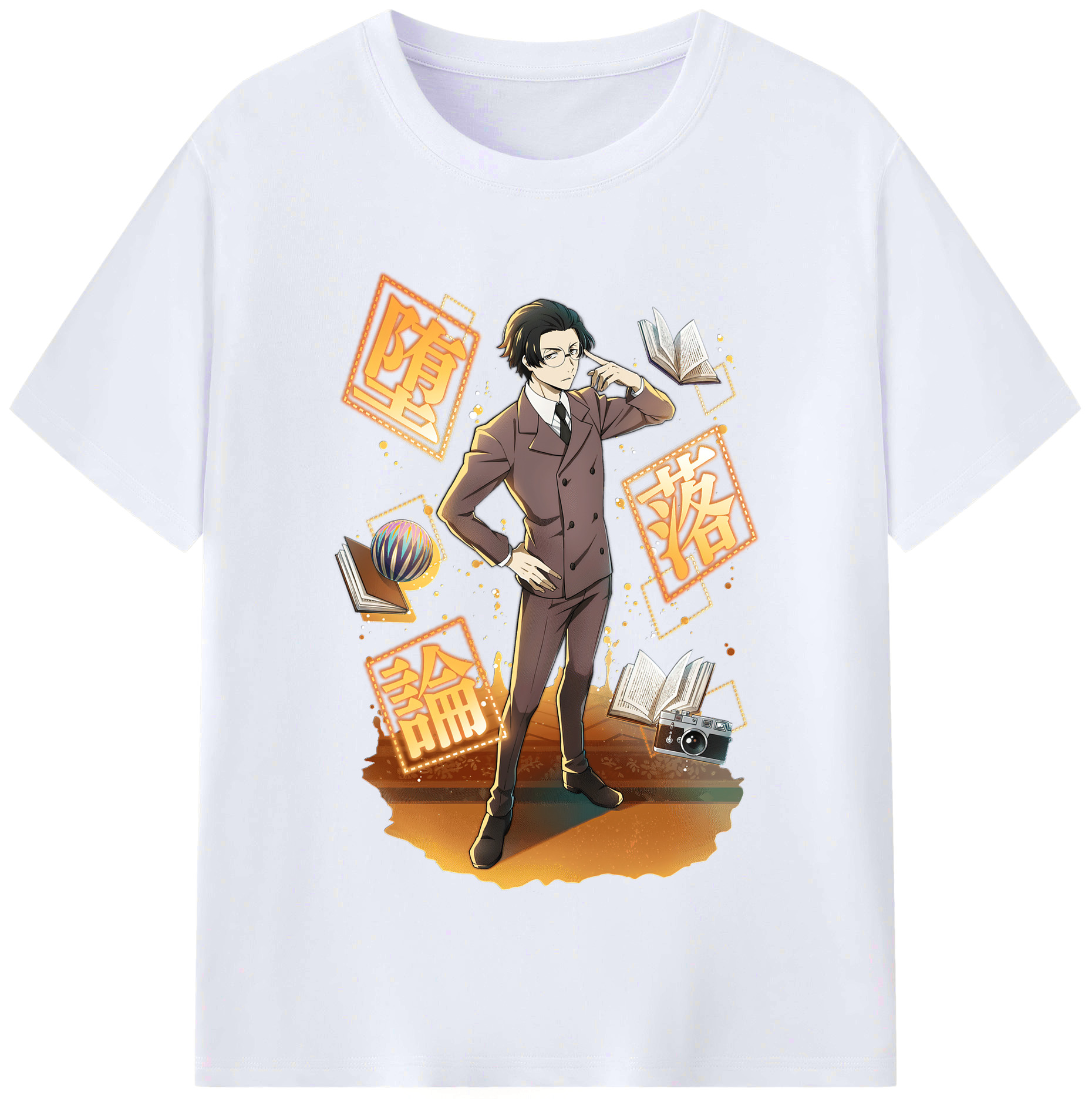 （画像用） 文豪ストレイドッグス Bungo Stray Dogs レディースカジュアルプリントTシャツ（綿100％）