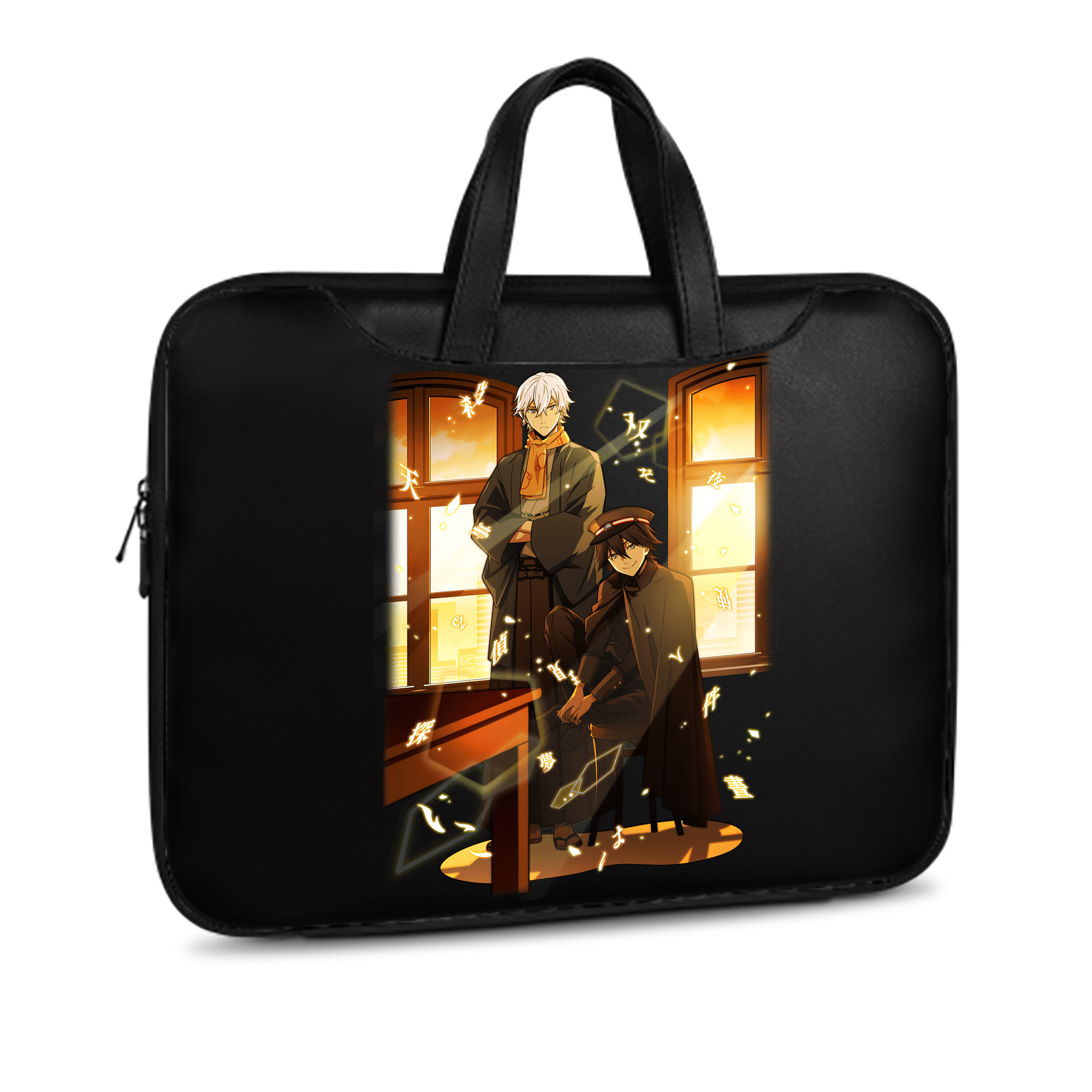 （画像用） 文豪ストレイドッグス Bungo Stray Dogs レザーラップトップバッグ　ノートパソコンケース