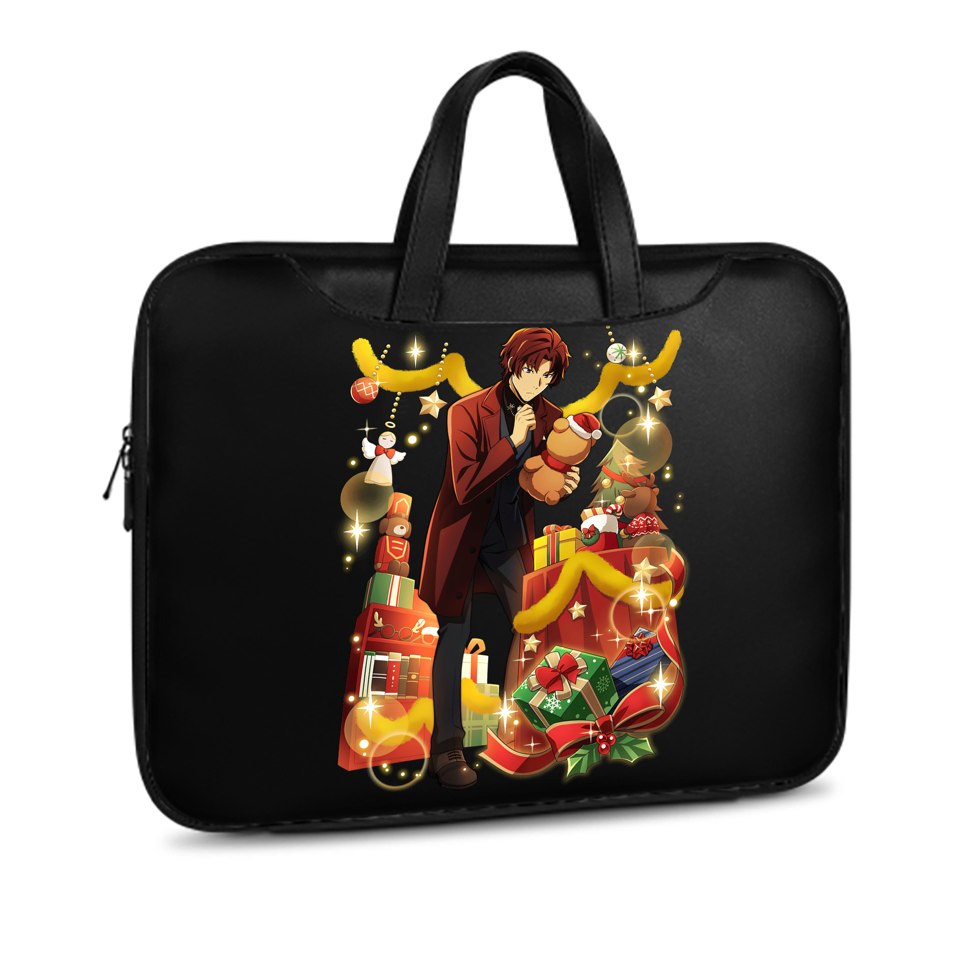 （画像用） 文豪ストレイドッグス Bungo Stray Dogs レザーラップトップバッグ　ノートパソコンケース