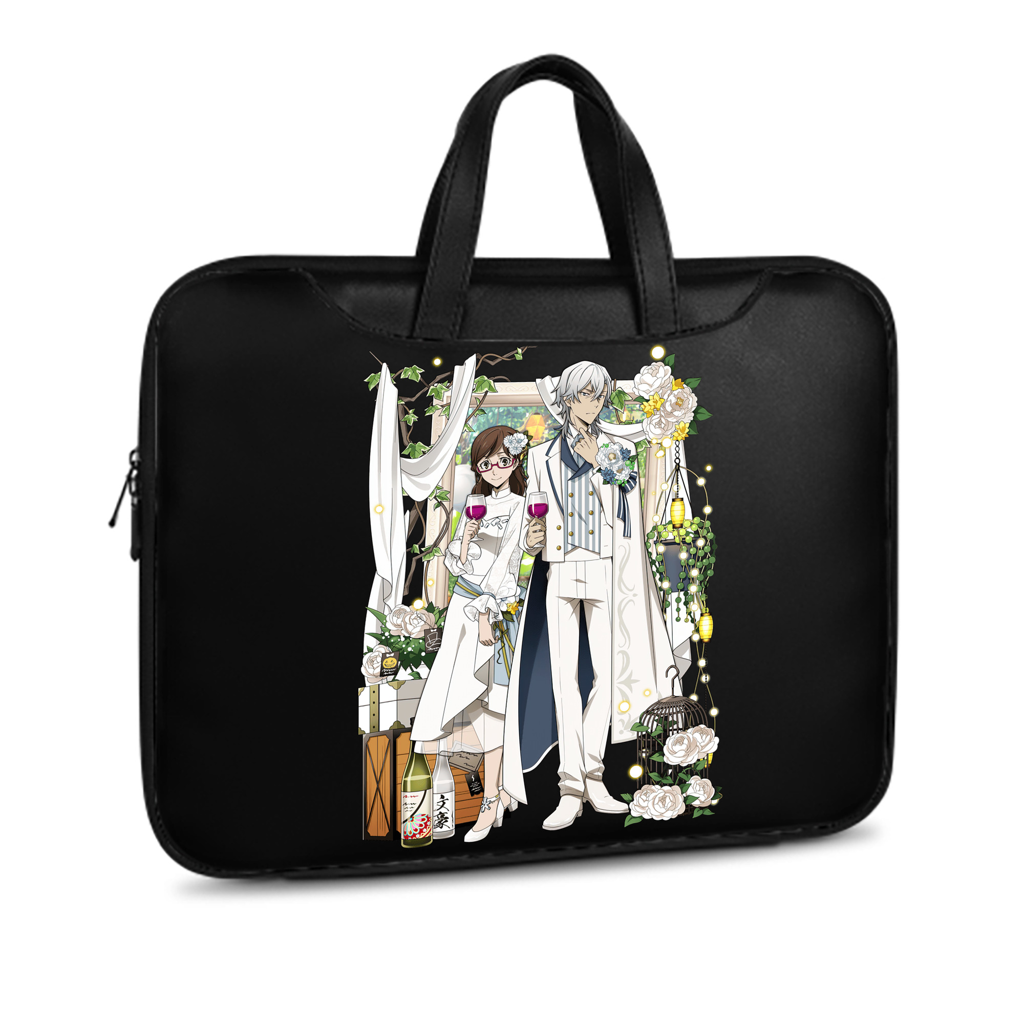 （画像用） 文豪ストレイドッグス Bungo Stray Dogs レザーラップトップバッグ　ノートパソコンケース