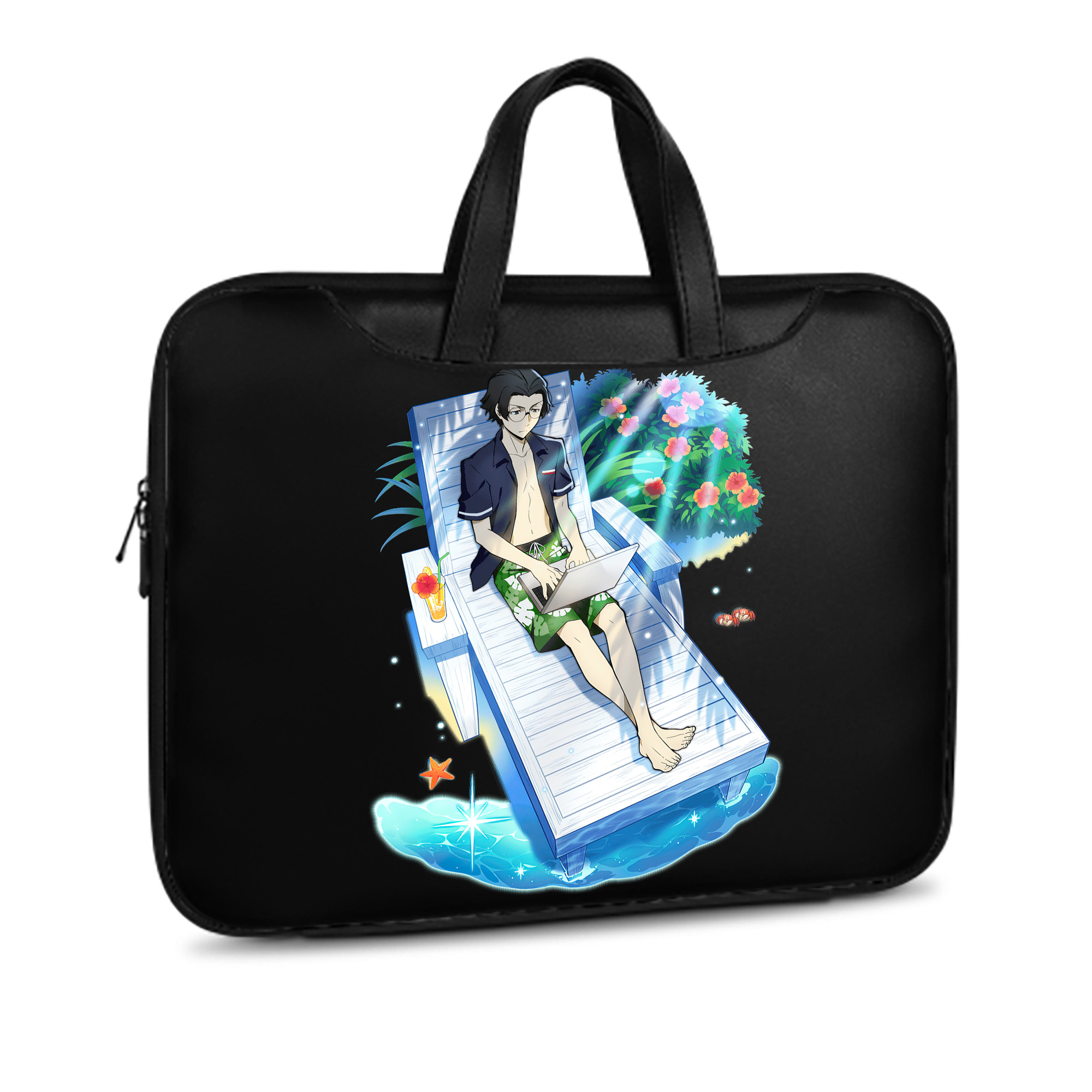（画像用） 文豪ストレイドッグス Bungo Stray Dogs レザーラップトップバッグ　ノートパソコンケース