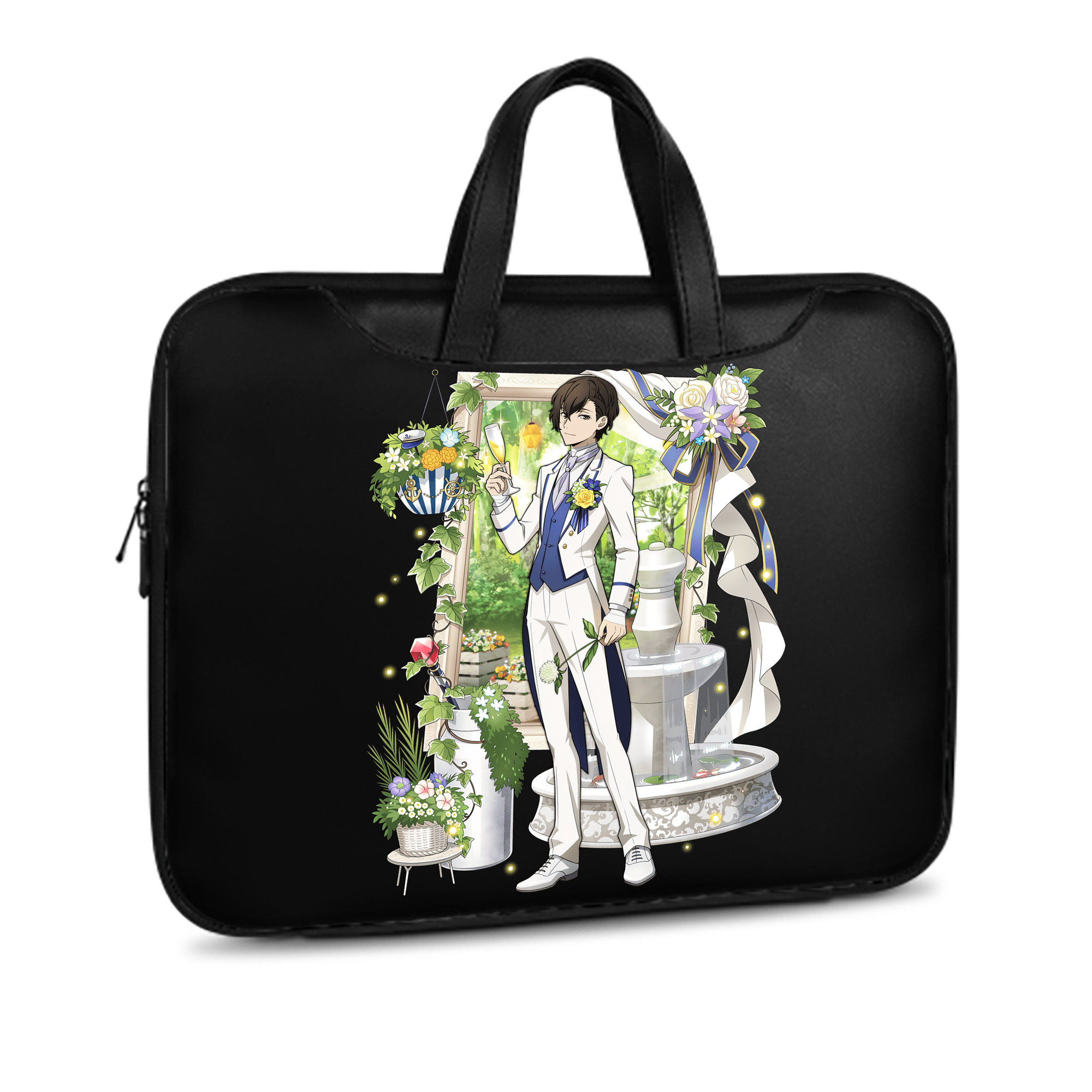 （画像用） 文豪ストレイドッグス Bungo Stray Dogs レザーラップトップバッグ　ノートパソコンケース