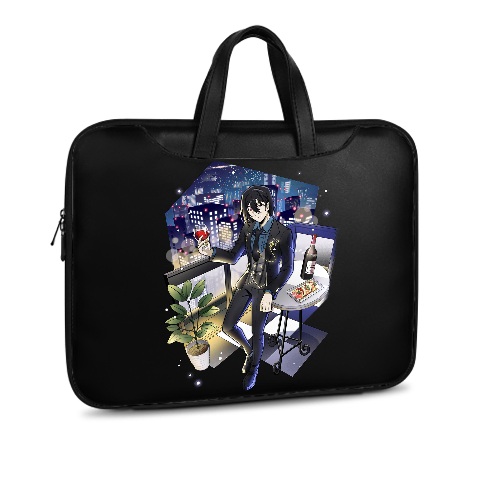 （画像用） 文豪ストレイドッグス Bungo Stray Dogs レザーラップトップバッグ　ノートパソコンケース