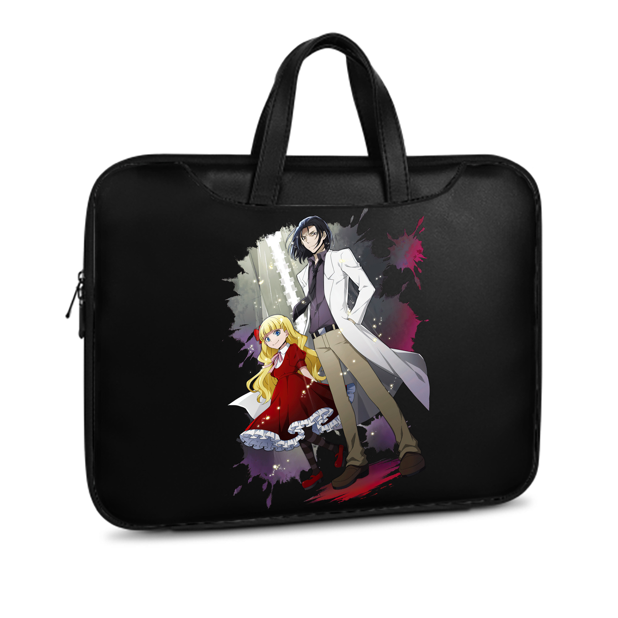 （画像用） 文豪ストレイドッグス Bungo Stray Dogs レザーラップトップバッグ　ノートパソコンケース