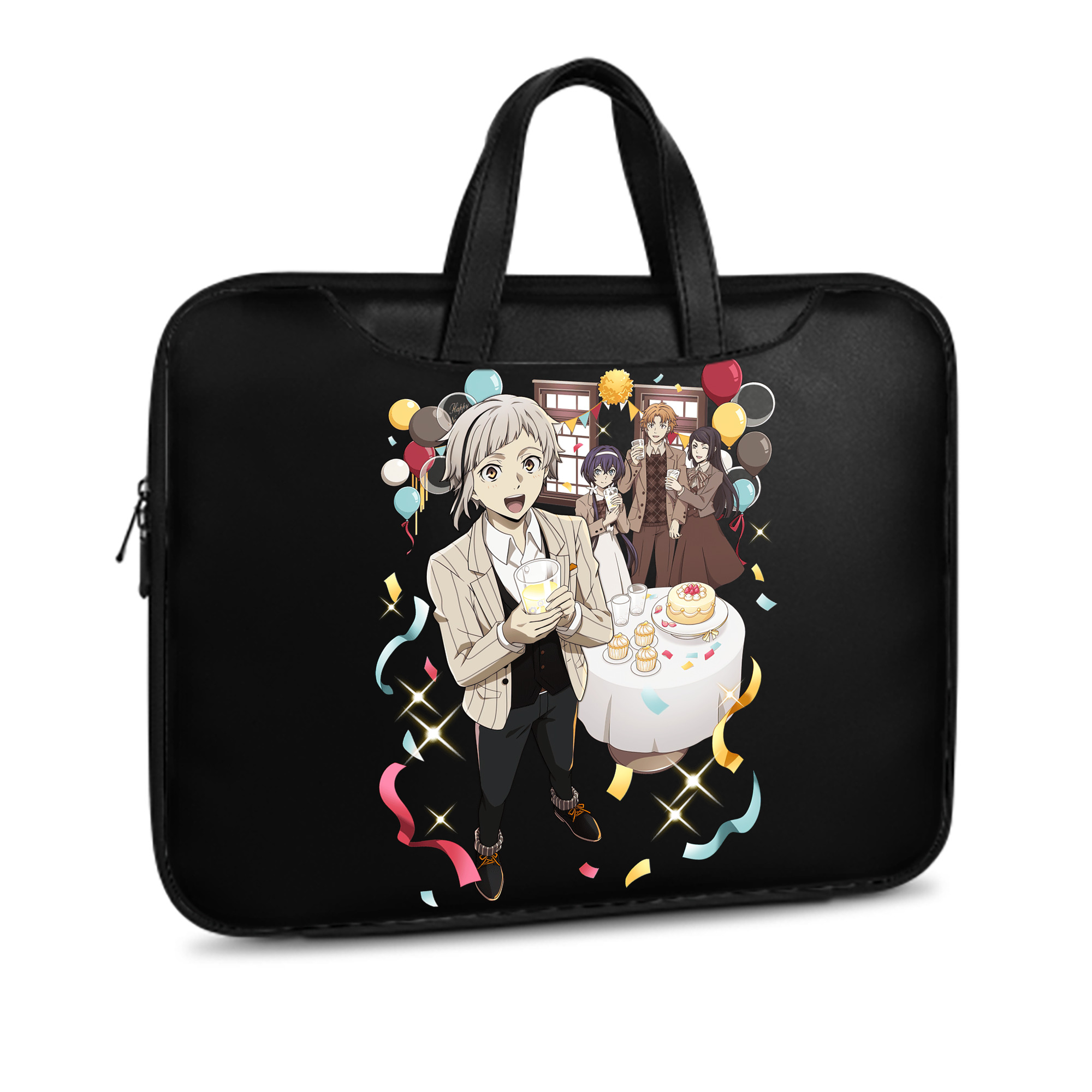 （画像用） 文豪ストレイドッグス Bungo Stray Dogs レザーラップトップバッグ　ノートパソコンケース