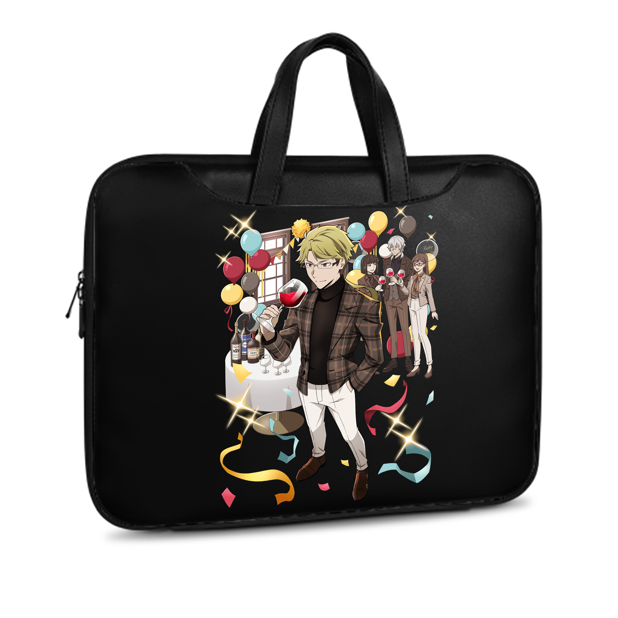 （画像用） 文豪ストレイドッグス Bungo Stray Dogs レザーラップトップバッグ　ノートパソコンケース