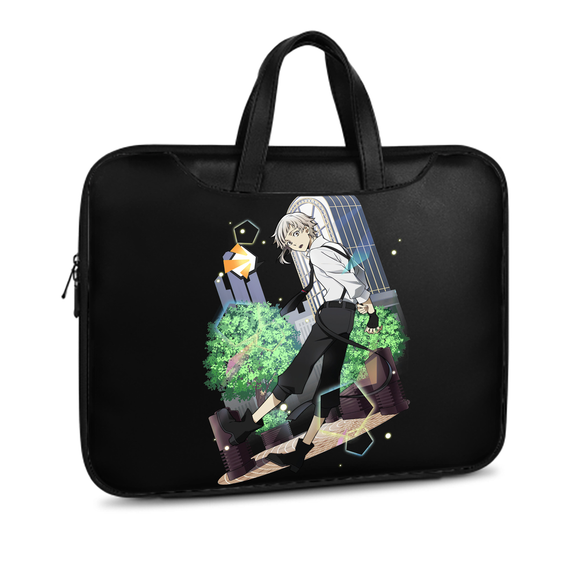 （画像用） 文豪ストレイドッグス Bungo Stray Dogs レザーラップトップバッグ　ノートパソコンケース