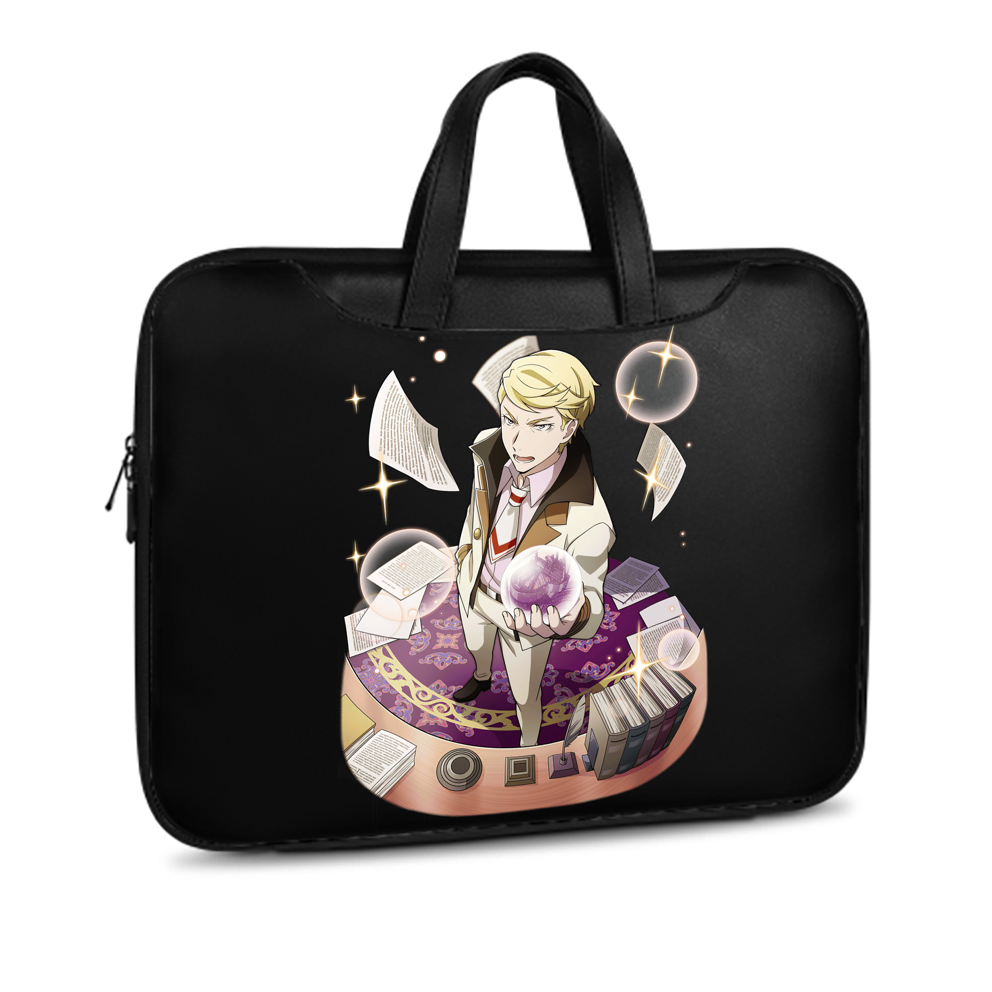 （画像用） 文豪ストレイドッグス Bungo Stray Dogs レザーラップトップバッグ　ノートパソコンケース