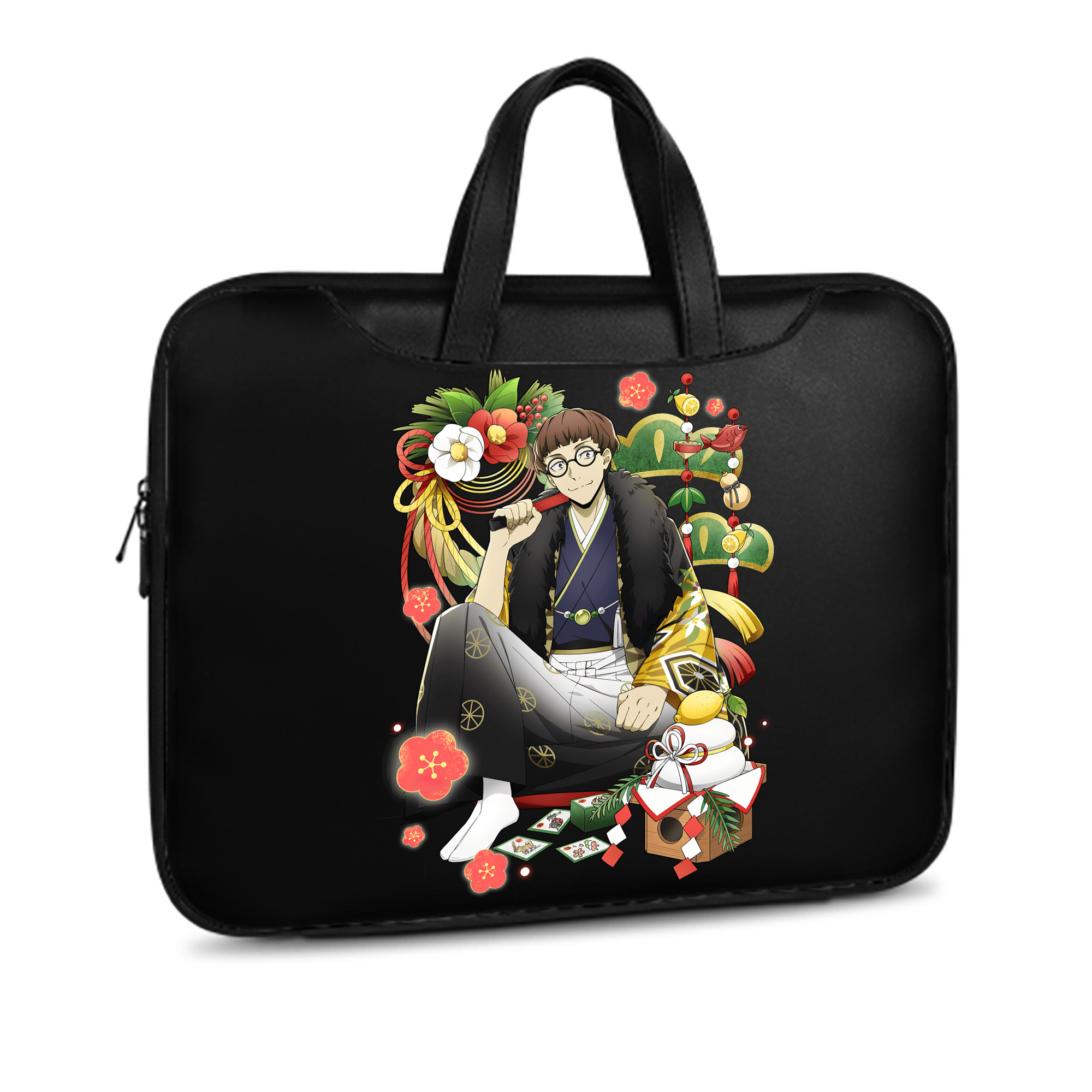 （画像用） 文豪ストレイドッグス Bungo Stray Dogs レザーラップトップバッグ　ノートパソコンケース