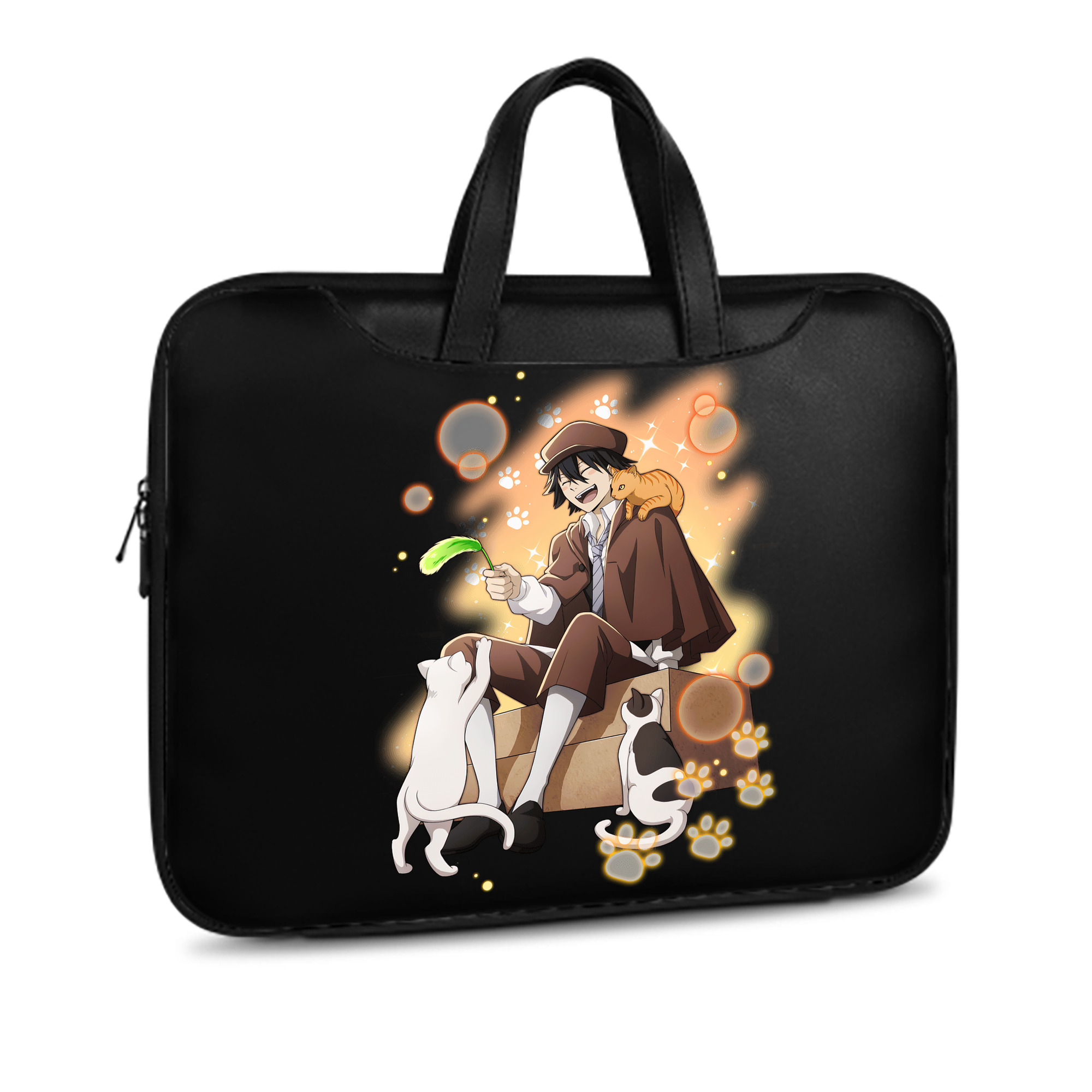 （画像用） 文豪ストレイドッグス Bungo Stray Dogs レザーラップトップバッグ　ノートパソコンケース