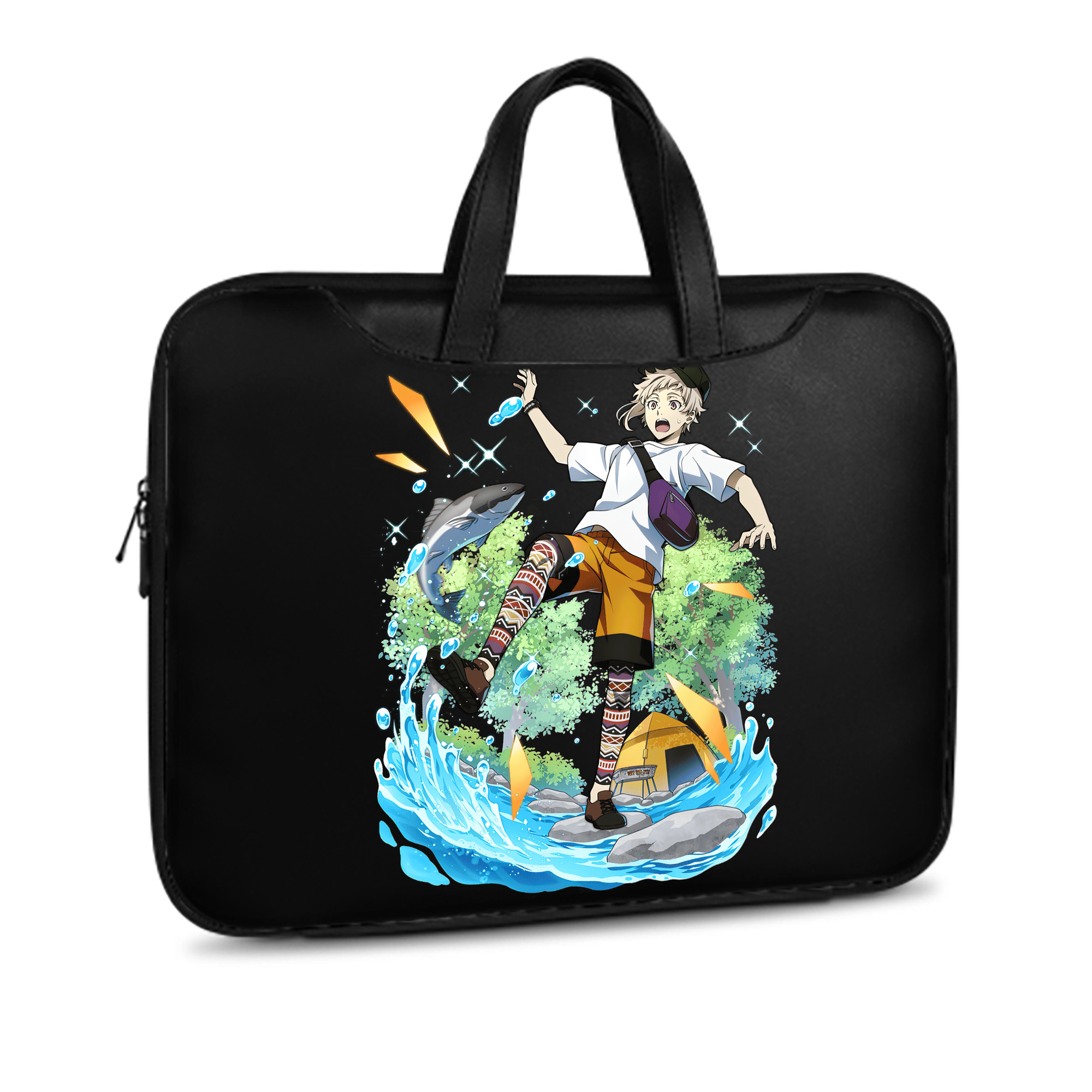 （画像用） 文豪ストレイドッグス Bungo Stray Dogs レザーラップトップバッグ　ノートパソコンケース