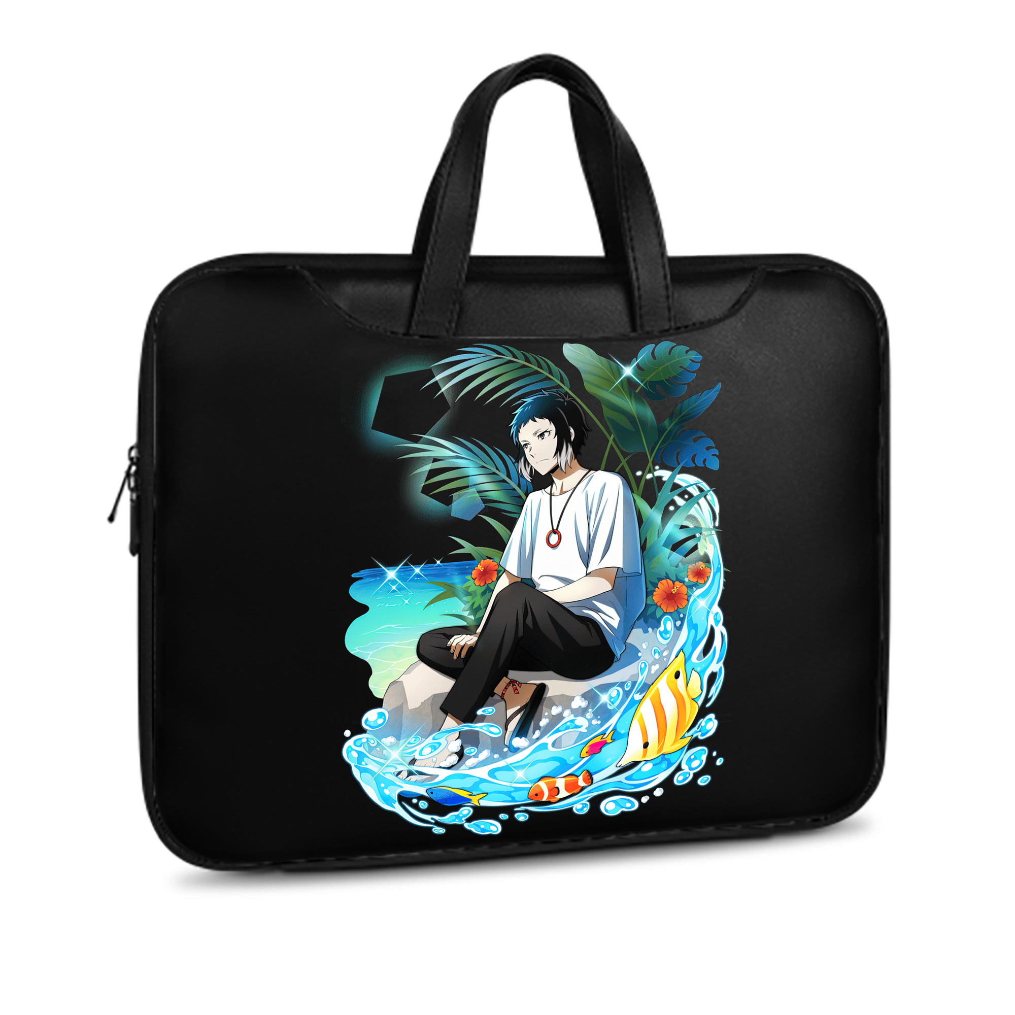 （画像用） 文豪ストレイドッグス Bungo Stray Dogs レザーラップトップバッグ　ノートパソコンケース