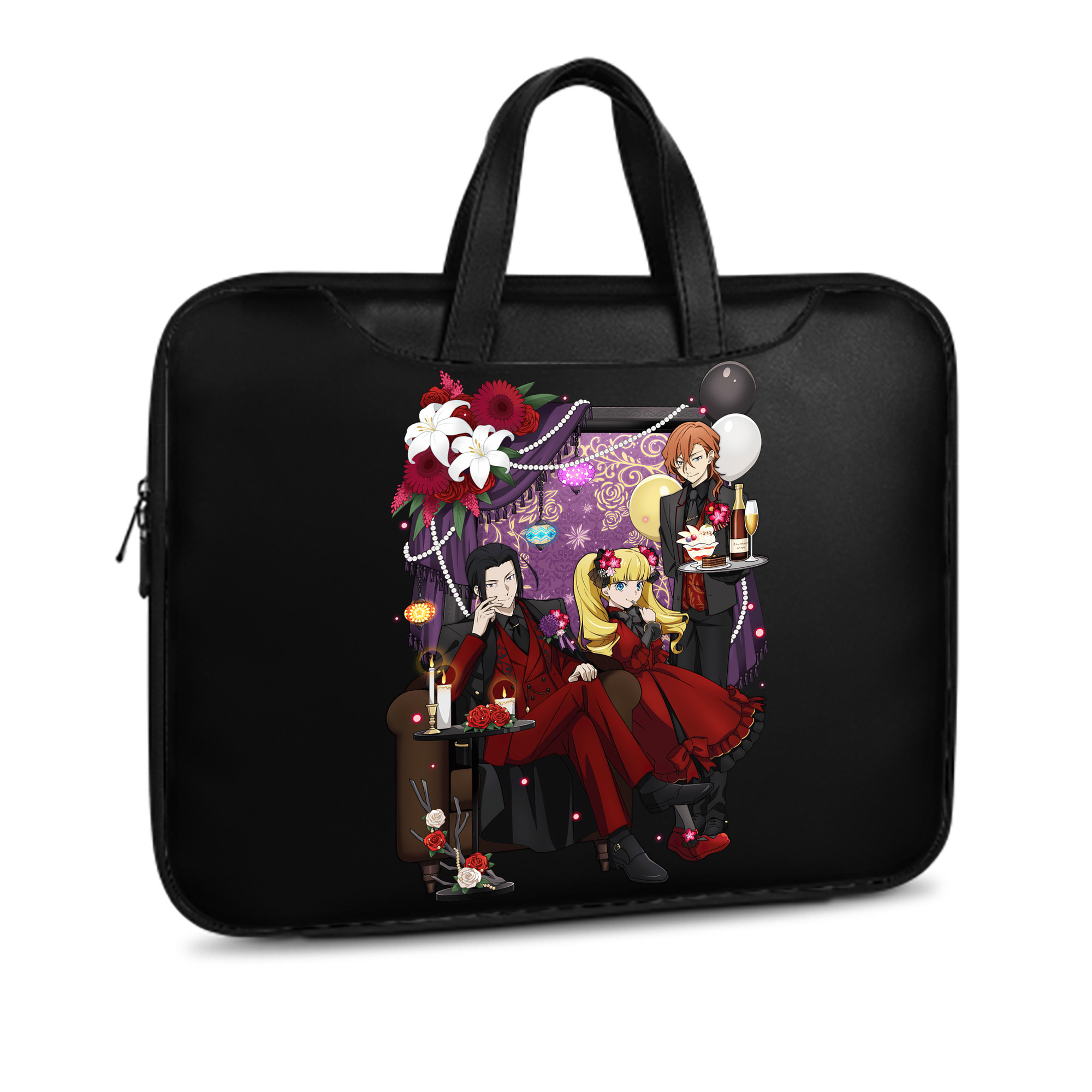 （画像用） 文豪ストレイドッグス Bungo Stray Dogs レザーラップトップバッグ　ノートパソコンケース