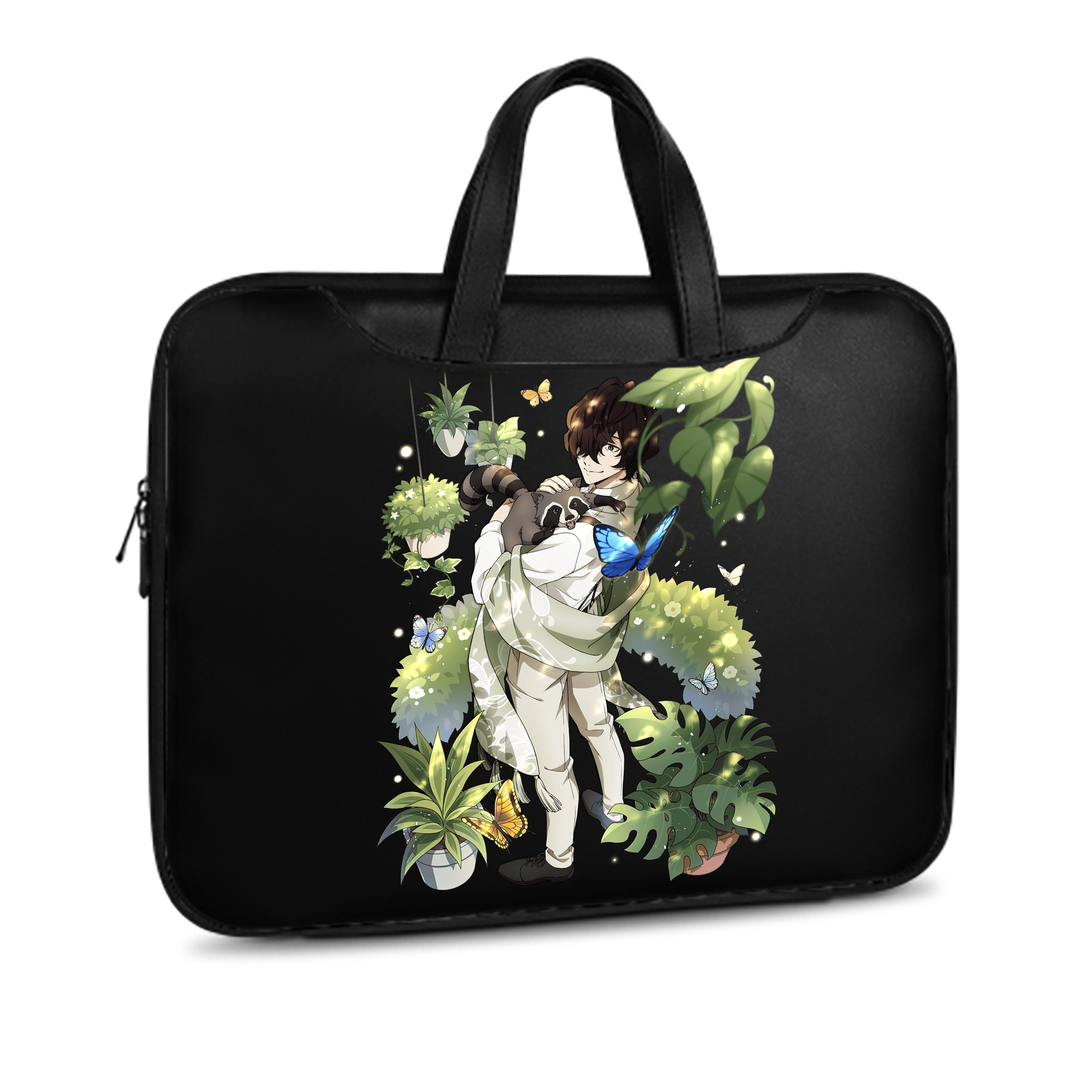 （画像用） 文豪ストレイドッグス Bungo Stray Dogs レザーラップトップバッグ　ノートパソコンケース
