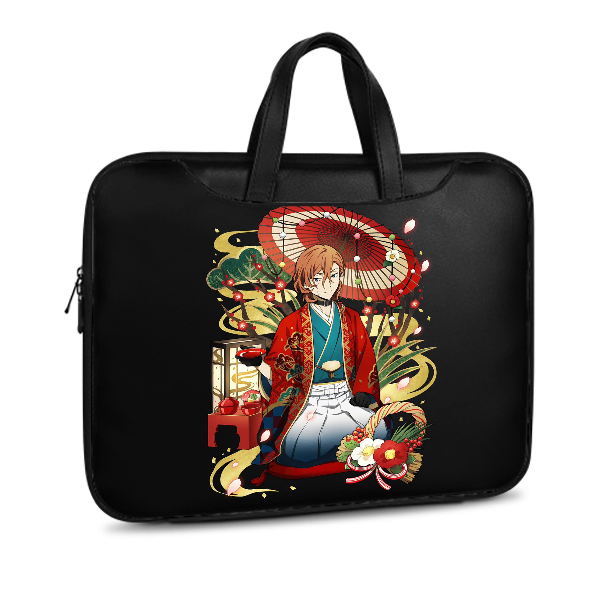 （画像用） 文豪ストレイドッグス Bungo Stray Dogs レザーラップトップバッグ　ノートパソコンケース