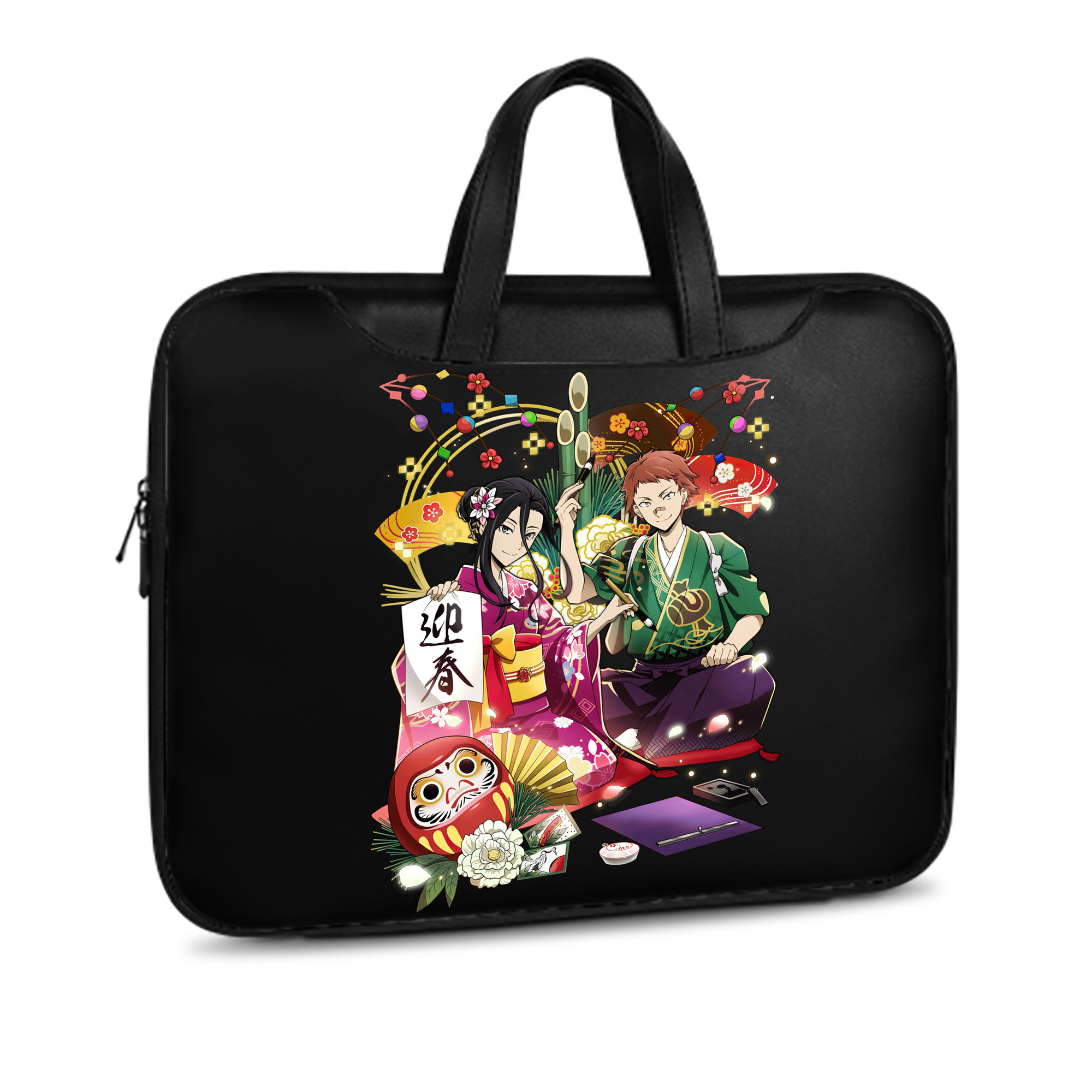 （画像用） 文豪ストレイドッグス Bungo Stray Dogs レザーラップトップバッグ　ノートパソコンケース