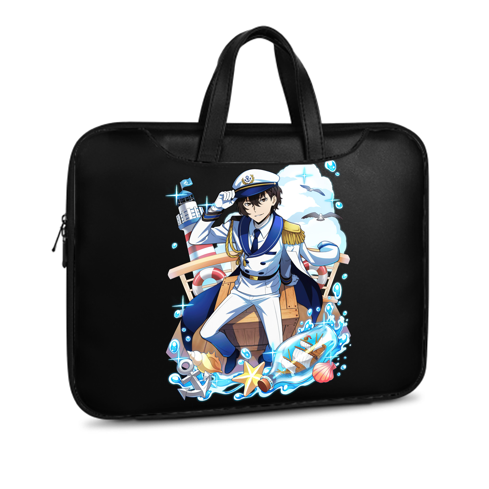 （画像用） 文豪ストレイドッグス Bungo Stray Dogs レザーラップトップバッグ　ノートパソコンケース