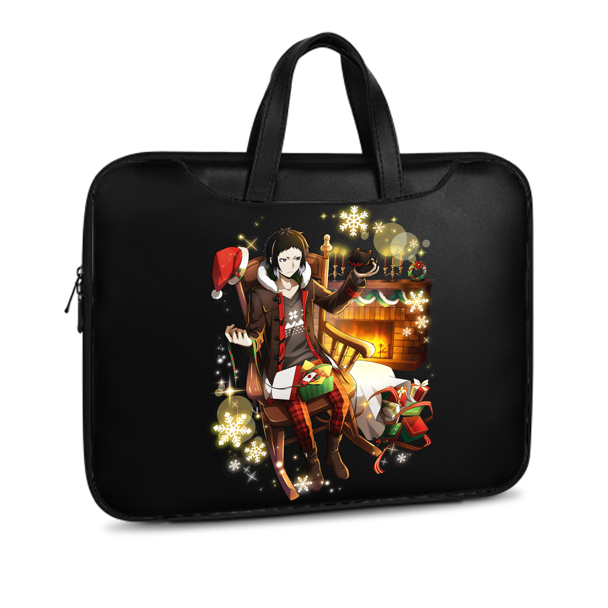 （画像用） 文豪ストレイドッグス Bungo Stray Dogs レザーラップトップバッグ　ノートパソコンケース
