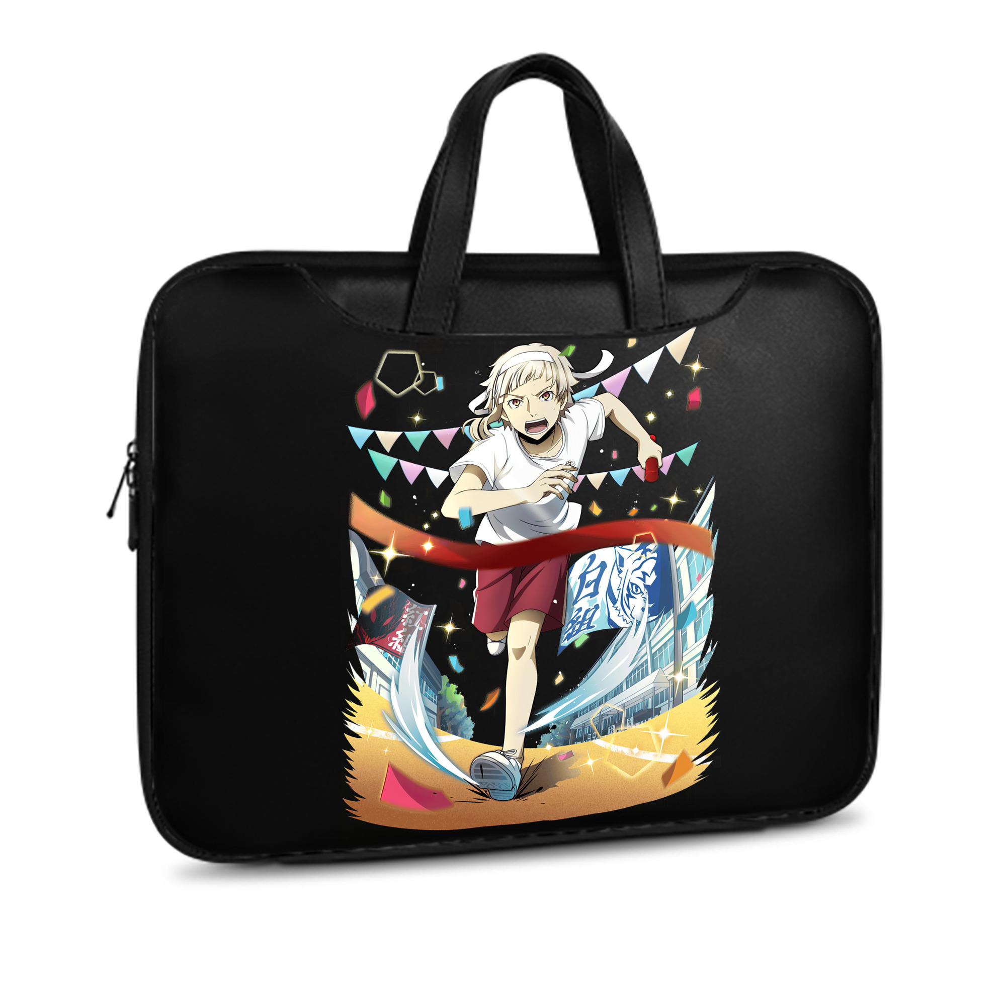 （画像用） 文豪ストレイドッグス Bungo Stray Dogs レザーラップトップバッグ　ノートパソコンケース