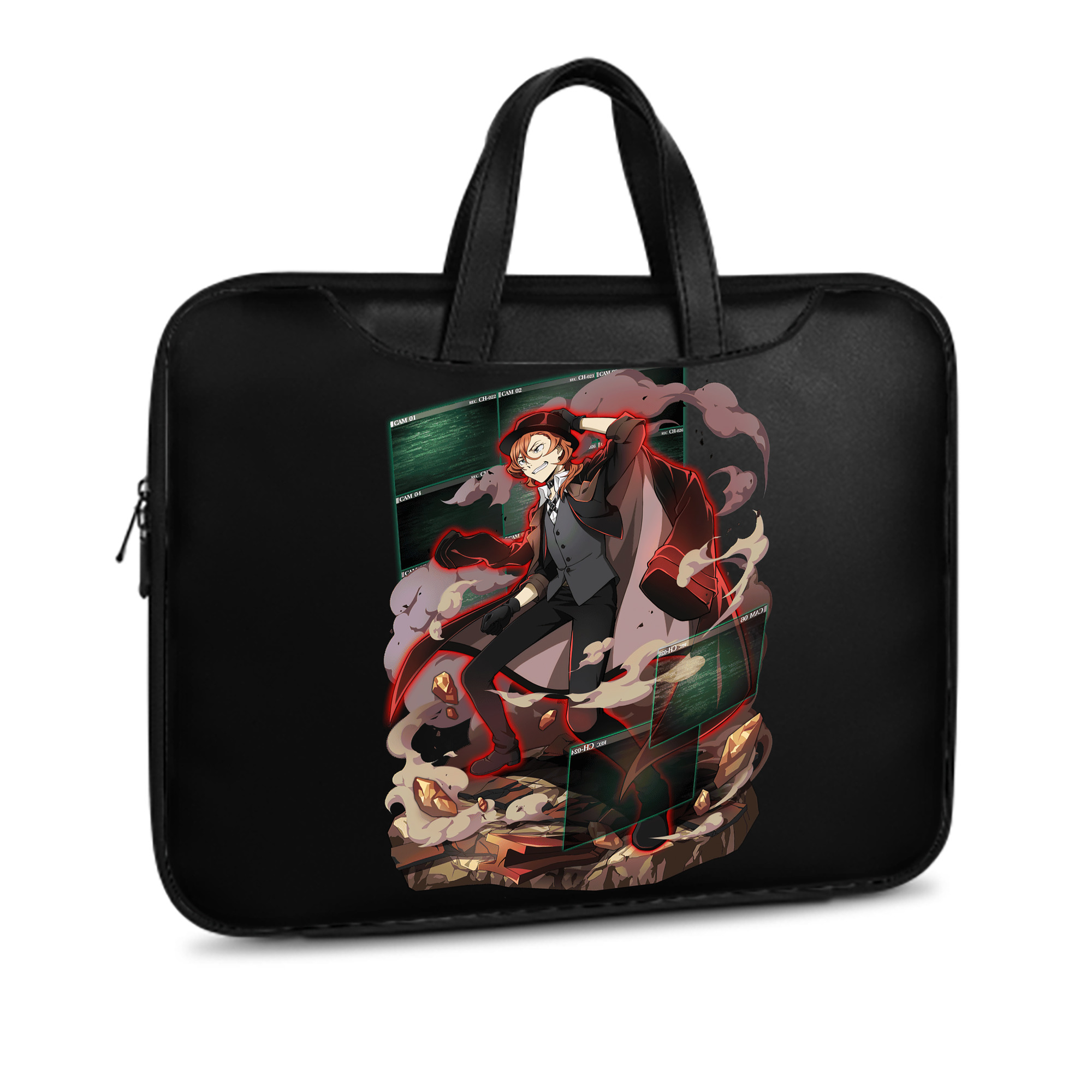 （画像用） 文豪ストレイドッグス Bungo Stray Dogs レザーラップトップバッグ　ノートパソコンケース