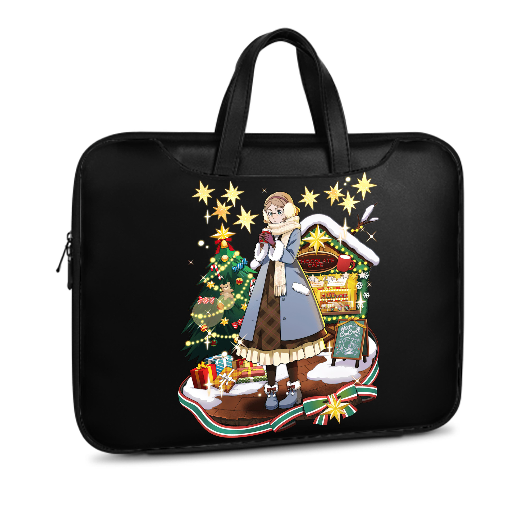 （画像用） 文豪ストレイドッグス Bungo Stray Dogs レザーラップトップバッグ　ノートパソコンケース
