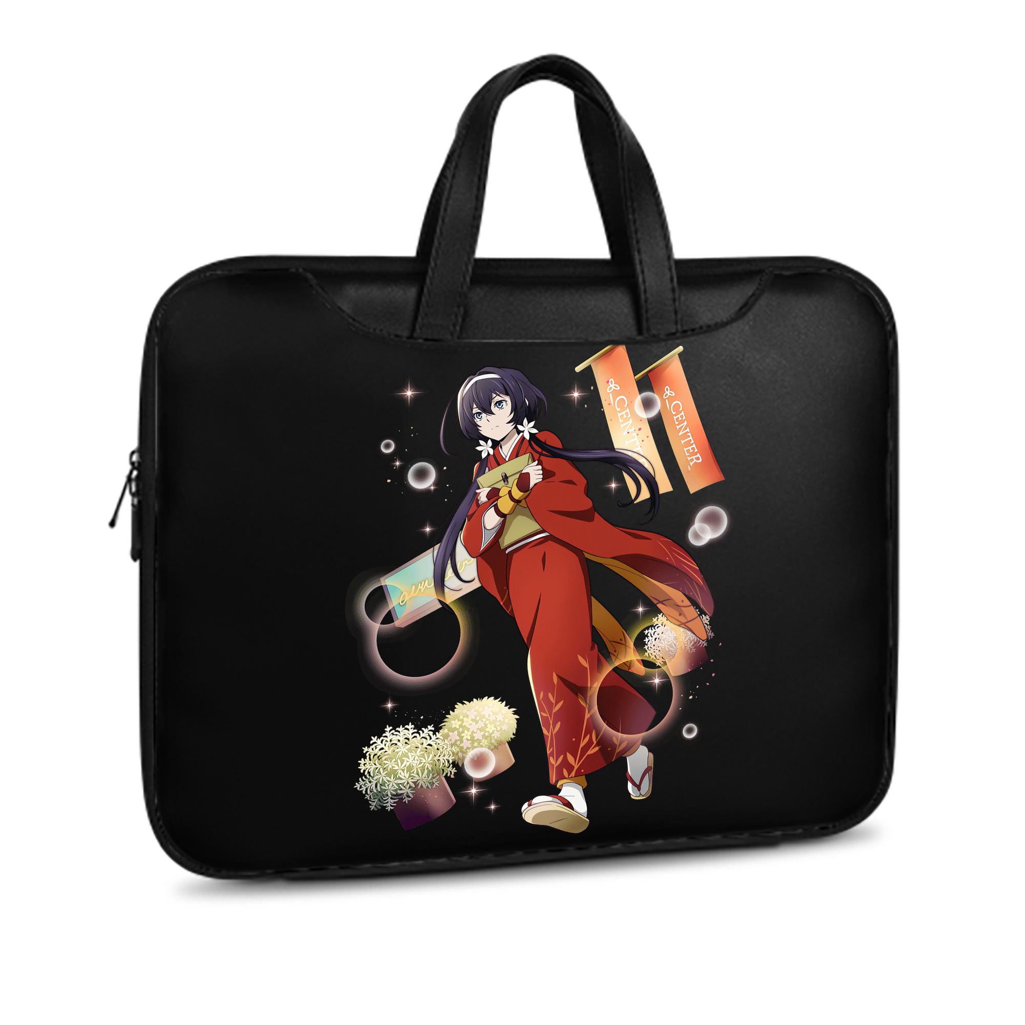 （画像用） 文豪ストレイドッグス Bungo Stray Dogs レザーラップトップバッグ　ノートパソコンケース