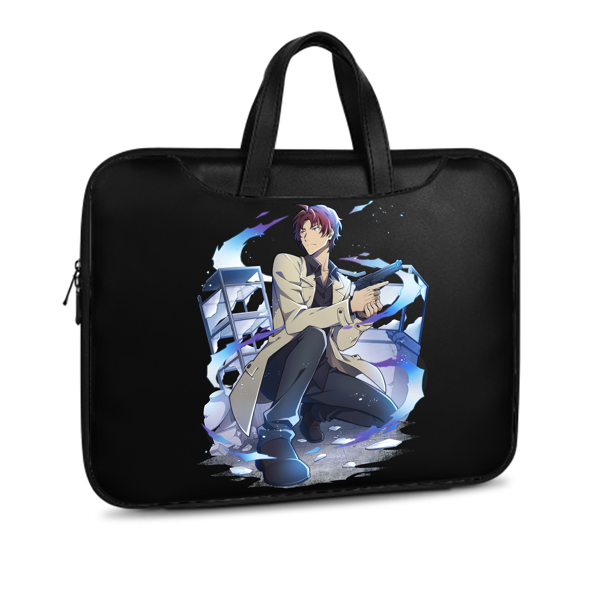 （画像用） 文豪ストレイドッグス Bungo Stray Dogs レザーラップトップバッグ　ノートパソコンケース