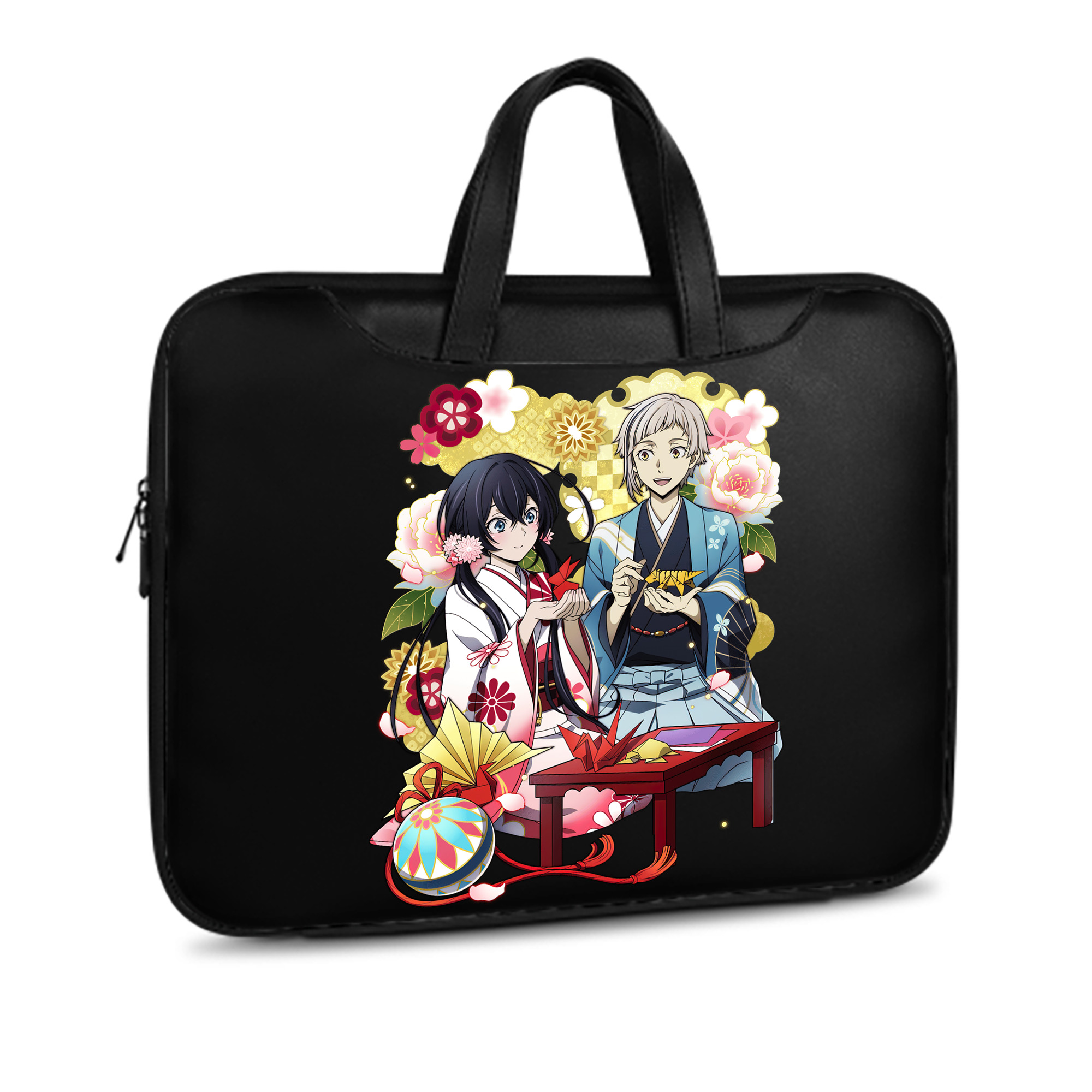 （画像用） 文豪ストレイドッグス Bungo Stray Dogs レザーラップトップバッグ　ノートパソコンケース