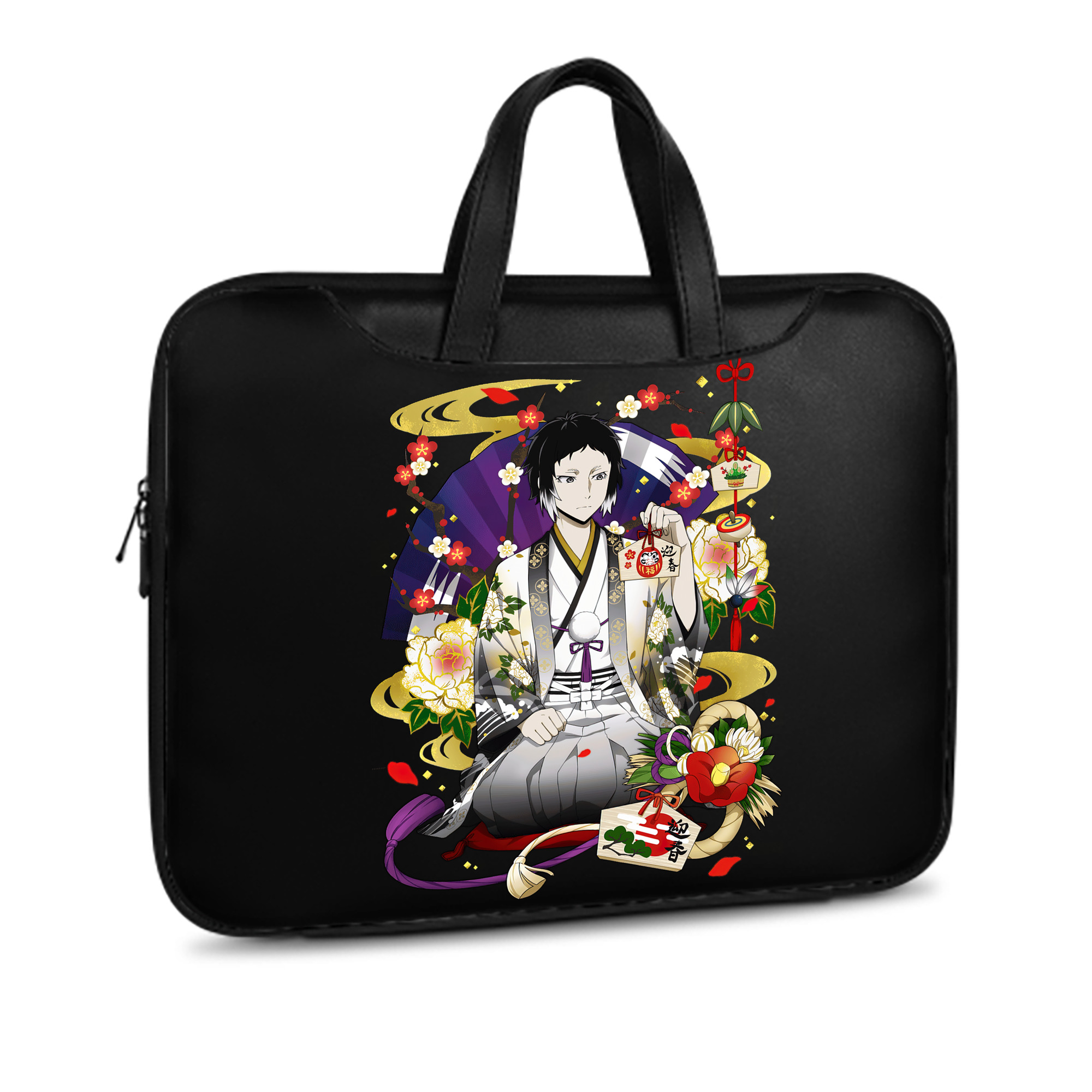 （画像用） 文豪ストレイドッグス Bungo Stray Dogs レザーラップトップバッグ　ノートパソコンケース