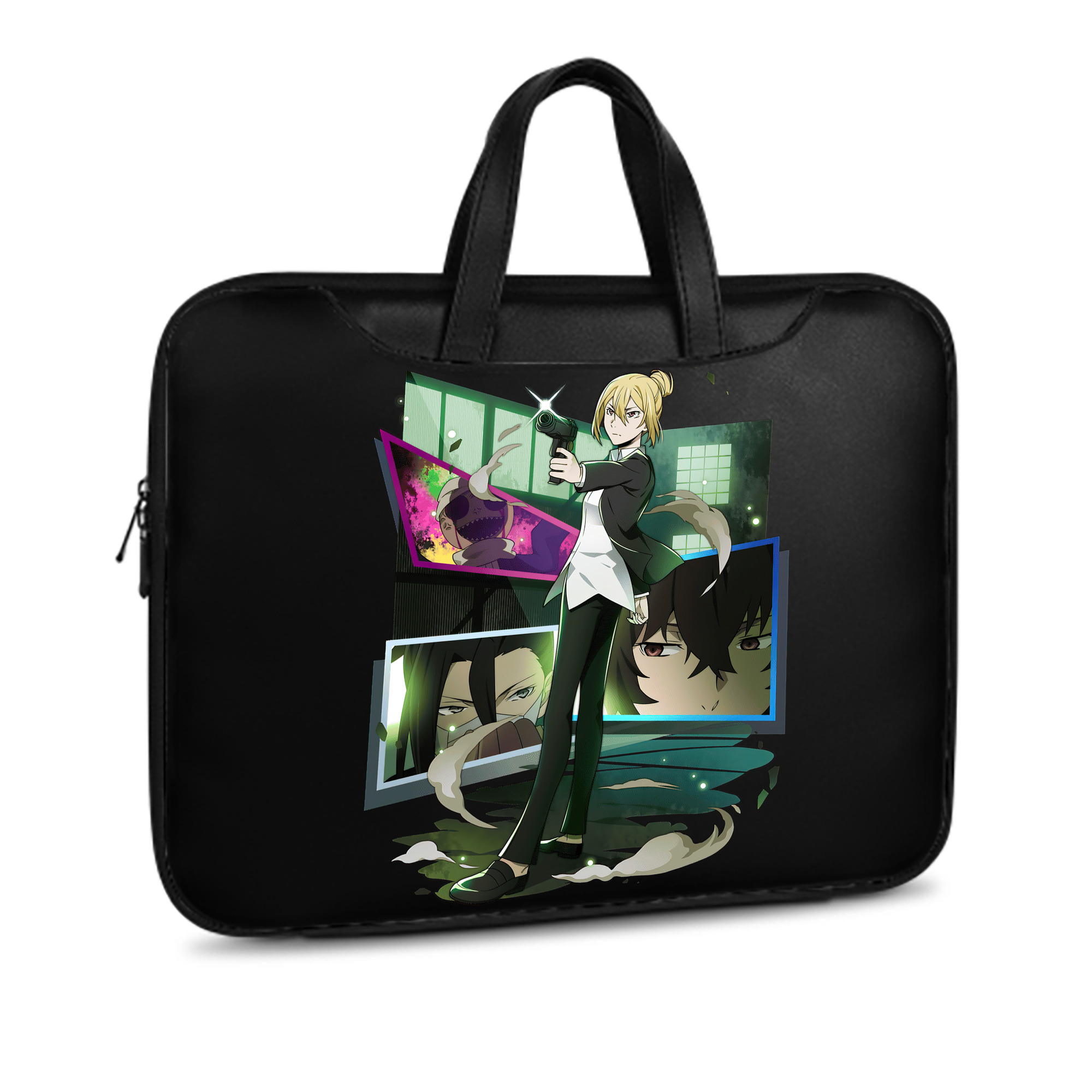 （画像用） 文豪ストレイドッグス Bungo Stray Dogs レザーラップトップバッグ　ノートパソコンケース