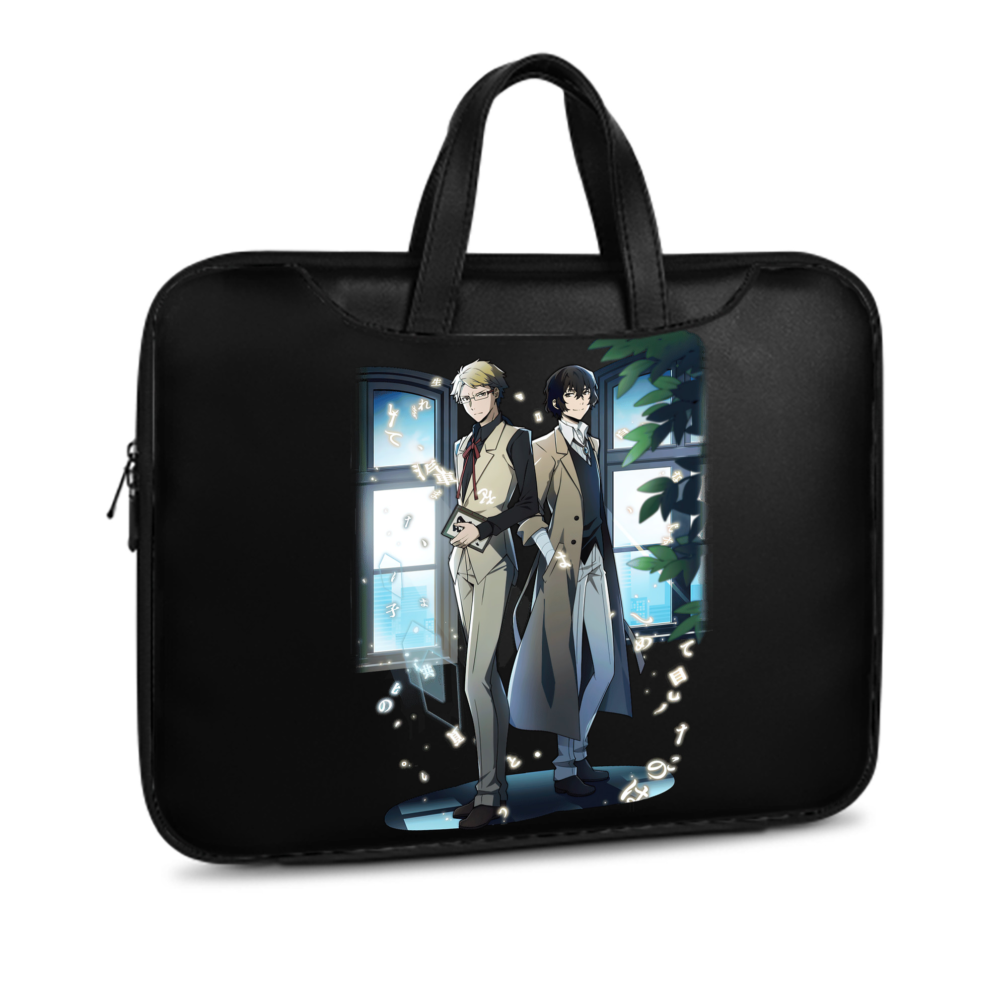 （画像用） 文豪ストレイドッグス Bungo Stray Dogs レザーラップトップバッグ　ノートパソコンケース