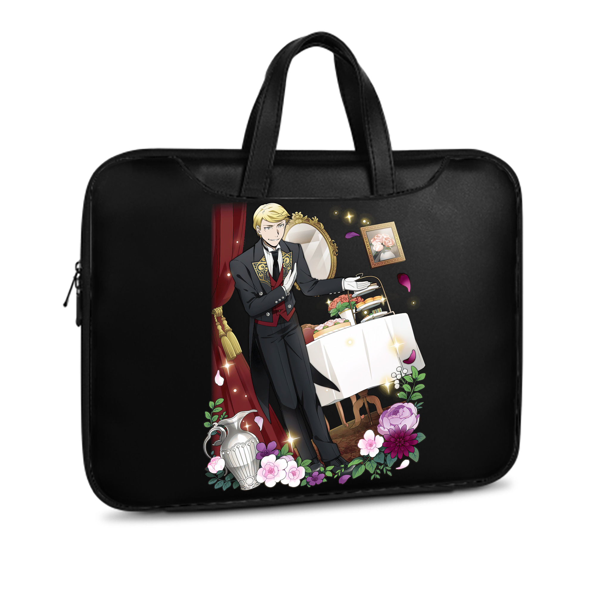 （画像用） 文豪ストレイドッグス Bungo Stray Dogs レザーラップトップバッグ　ノートパソコンケース
