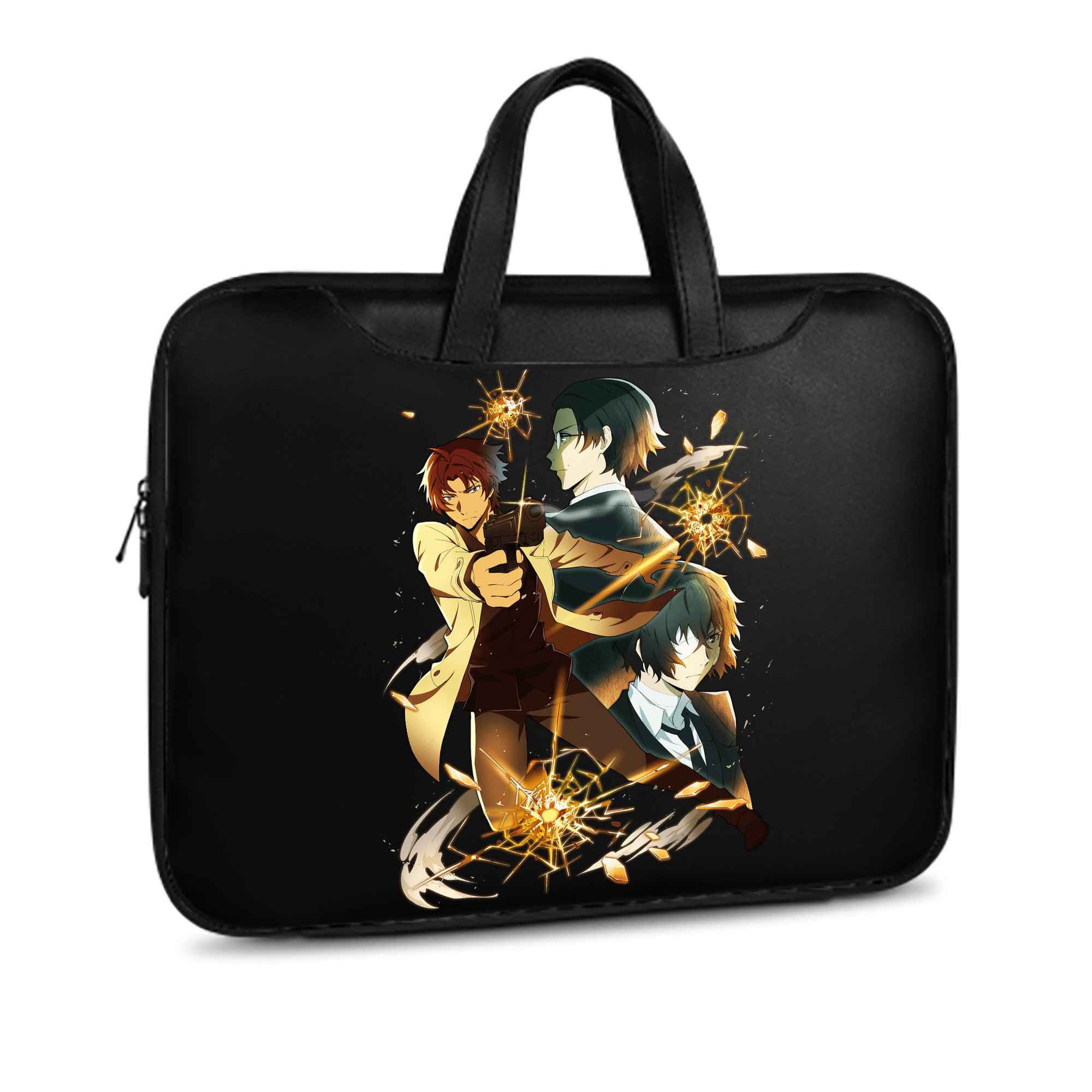 （画像用） 文豪ストレイドッグス Bungo Stray Dogs レザーラップトップバッグ　ノートパソコンケース