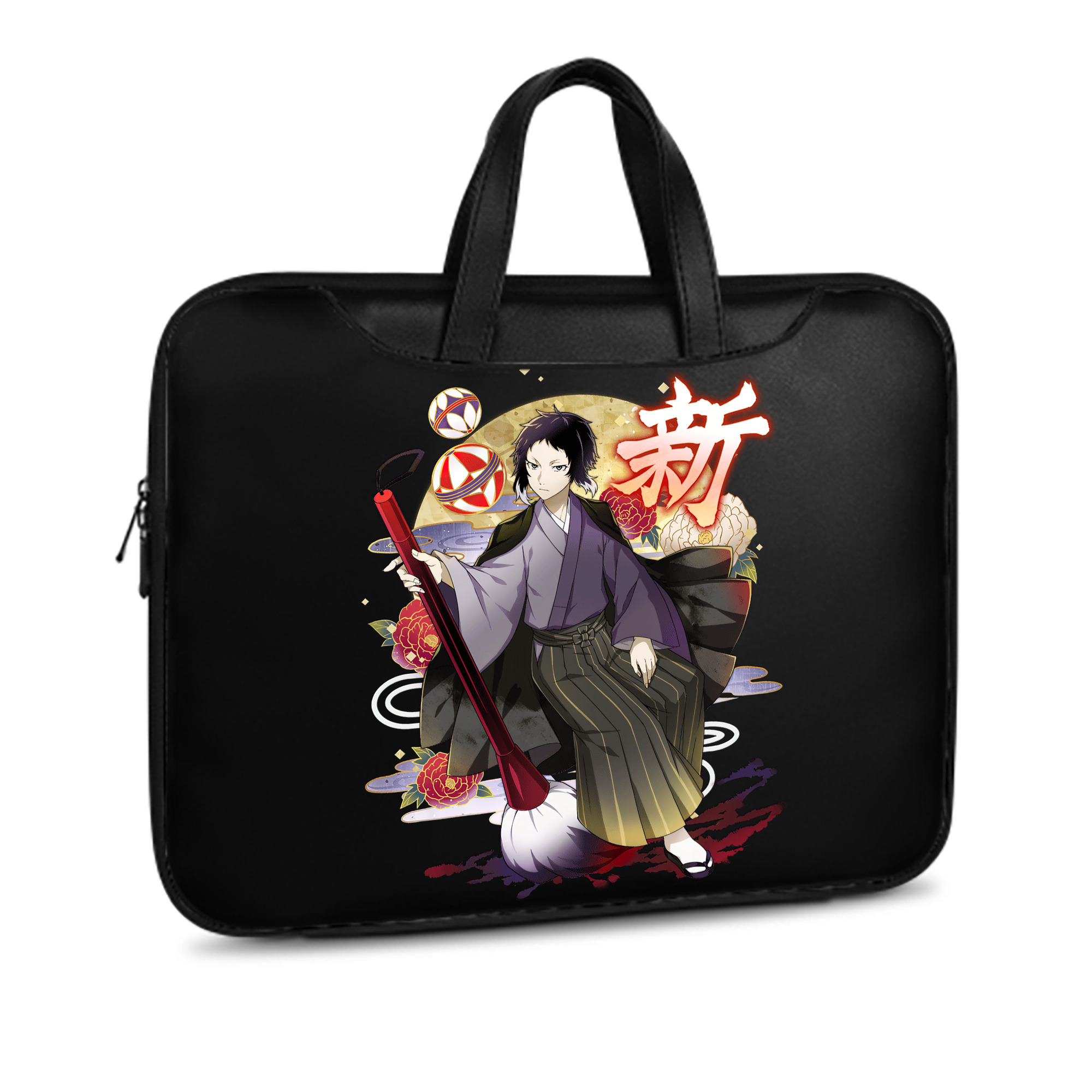 （画像用） 文豪ストレイドッグス Bungo Stray Dogs レザーラップトップバッグ　ノートパソコンケース