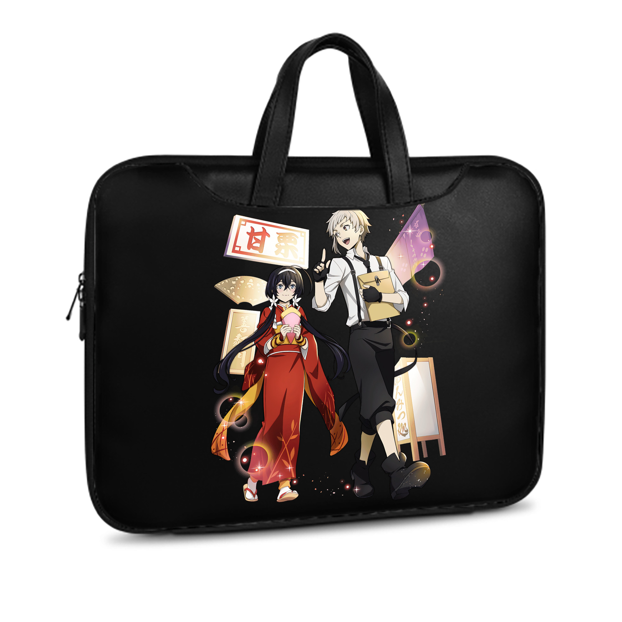 （画像用） 文豪ストレイドッグス Bungo Stray Dogs レザーラップトップバッグ　ノートパソコンケース